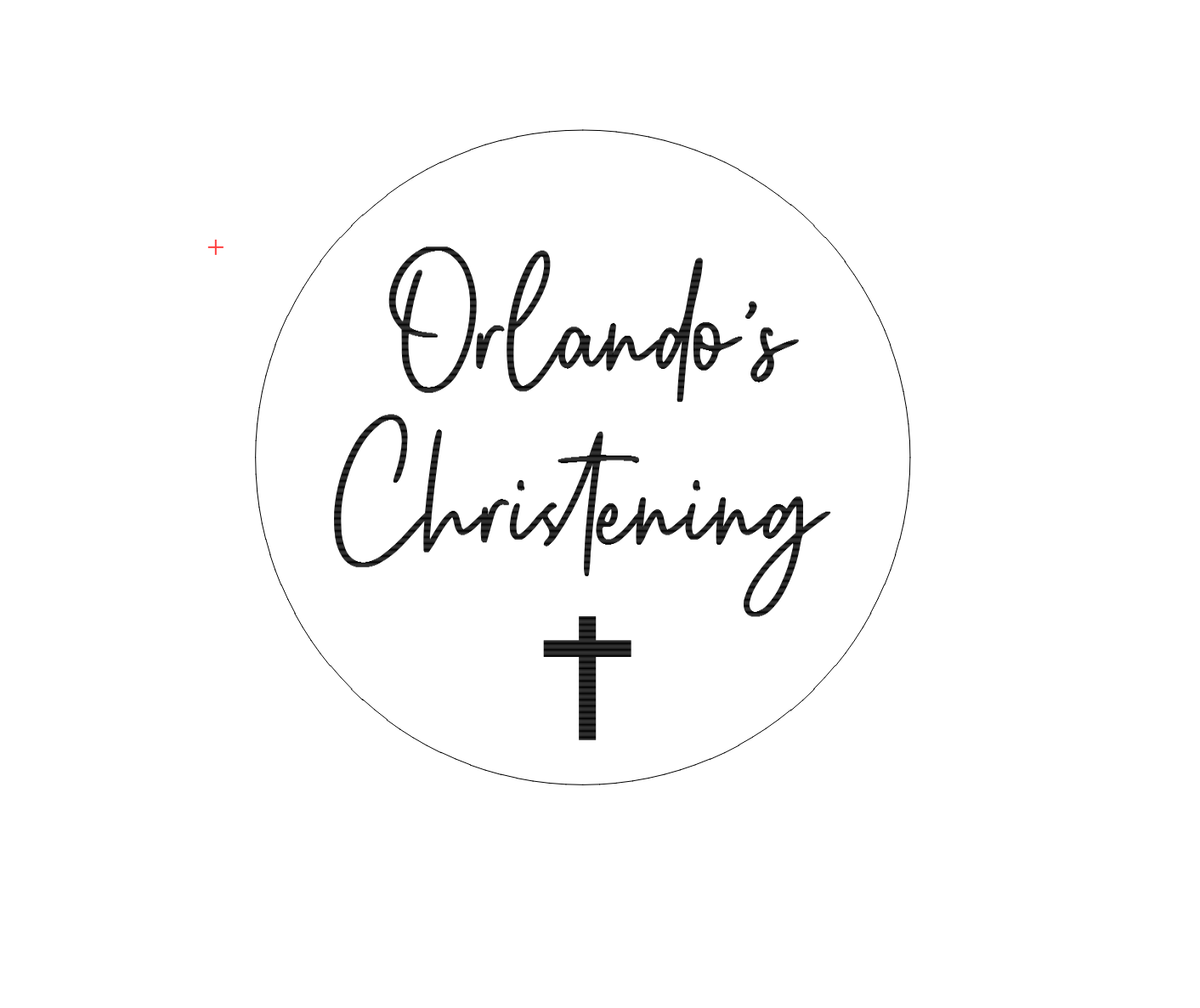 Custom Name with Christening Embosser or Debosser