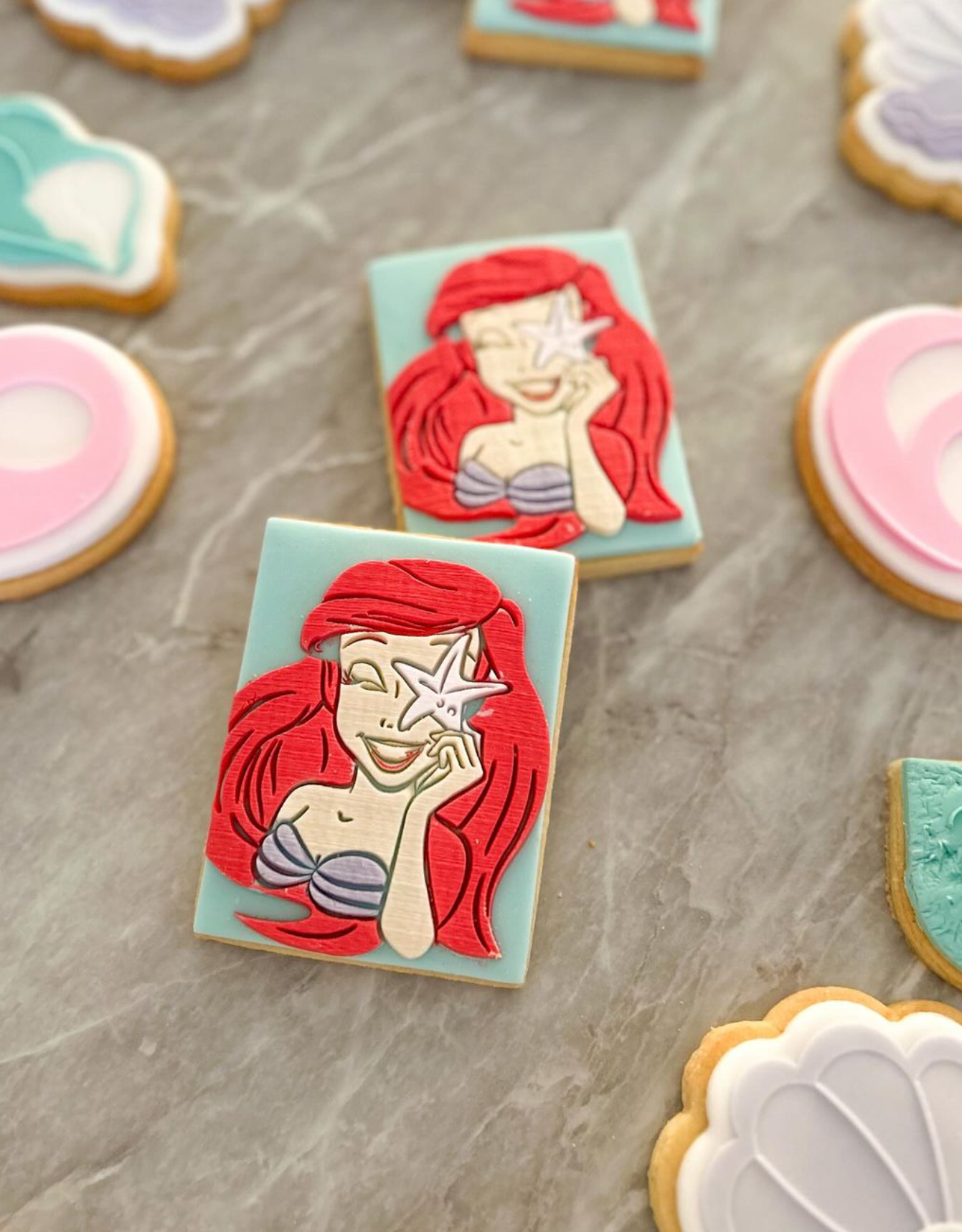 The Little Mermaid Fondant Debosser