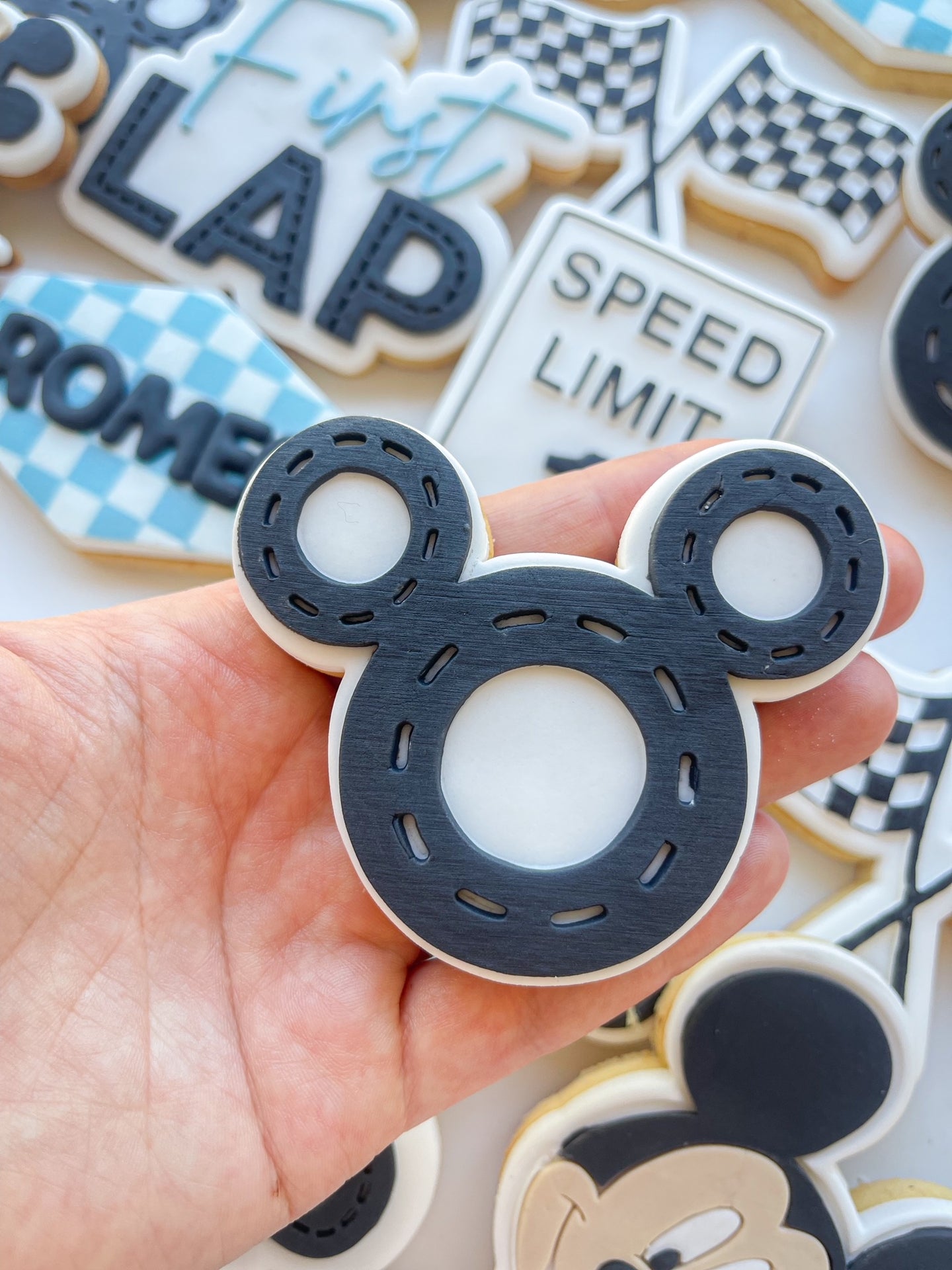Race Track Mickey head Debosser and Cutter