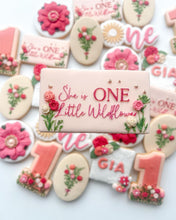 Load image into Gallery viewer, She is One Little Wildflower Fondant debosser
