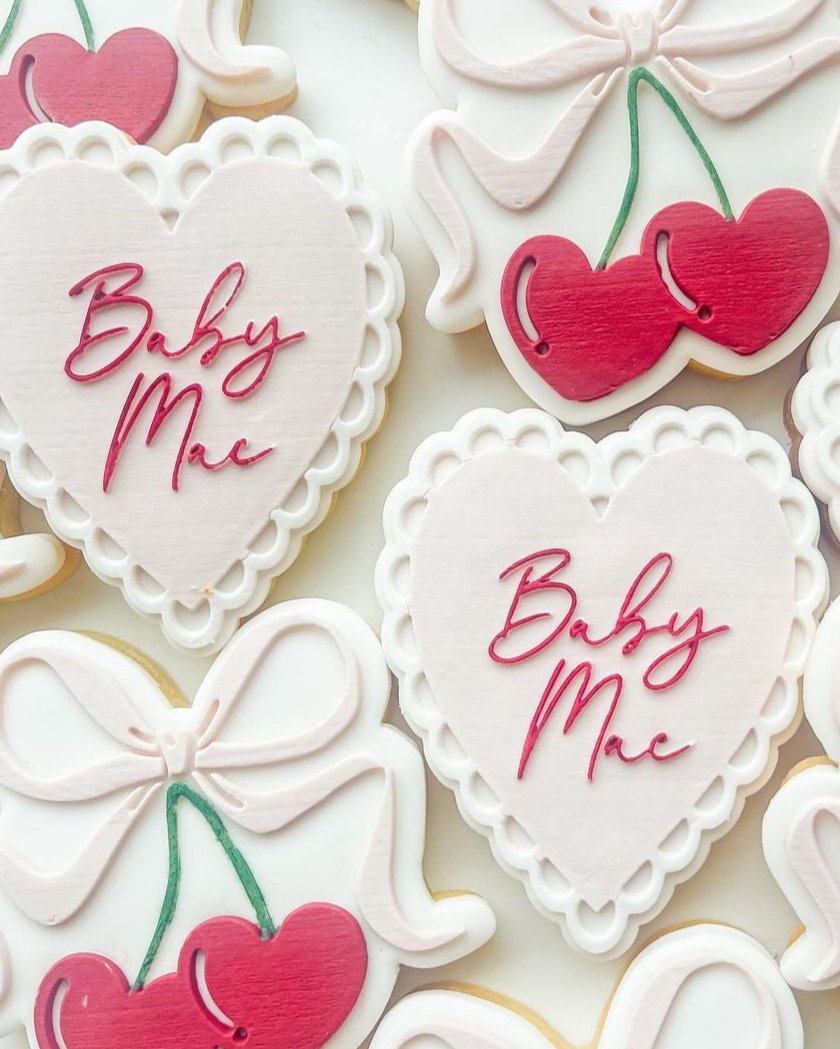 Love Heart with Scalloped Edge and custom text Debosser and Cutter