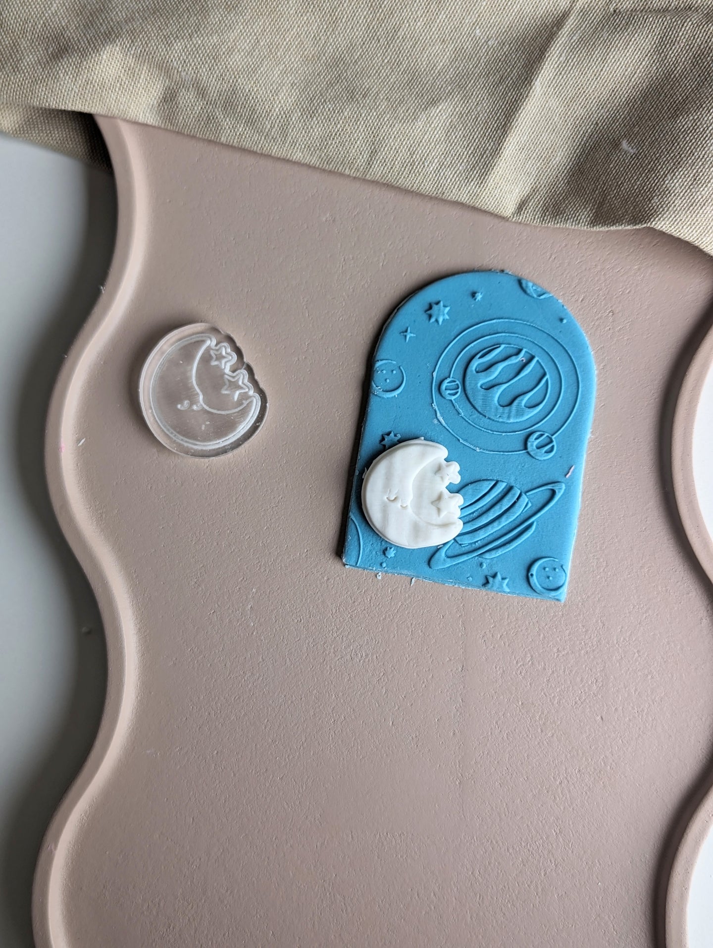 Half Moon with Stars Acrylic Mould