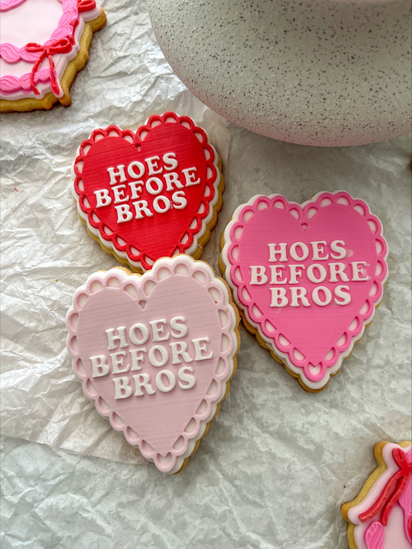 Hoes Before Bros Heart V1 debosser and cutter STL File or physical procuct available
