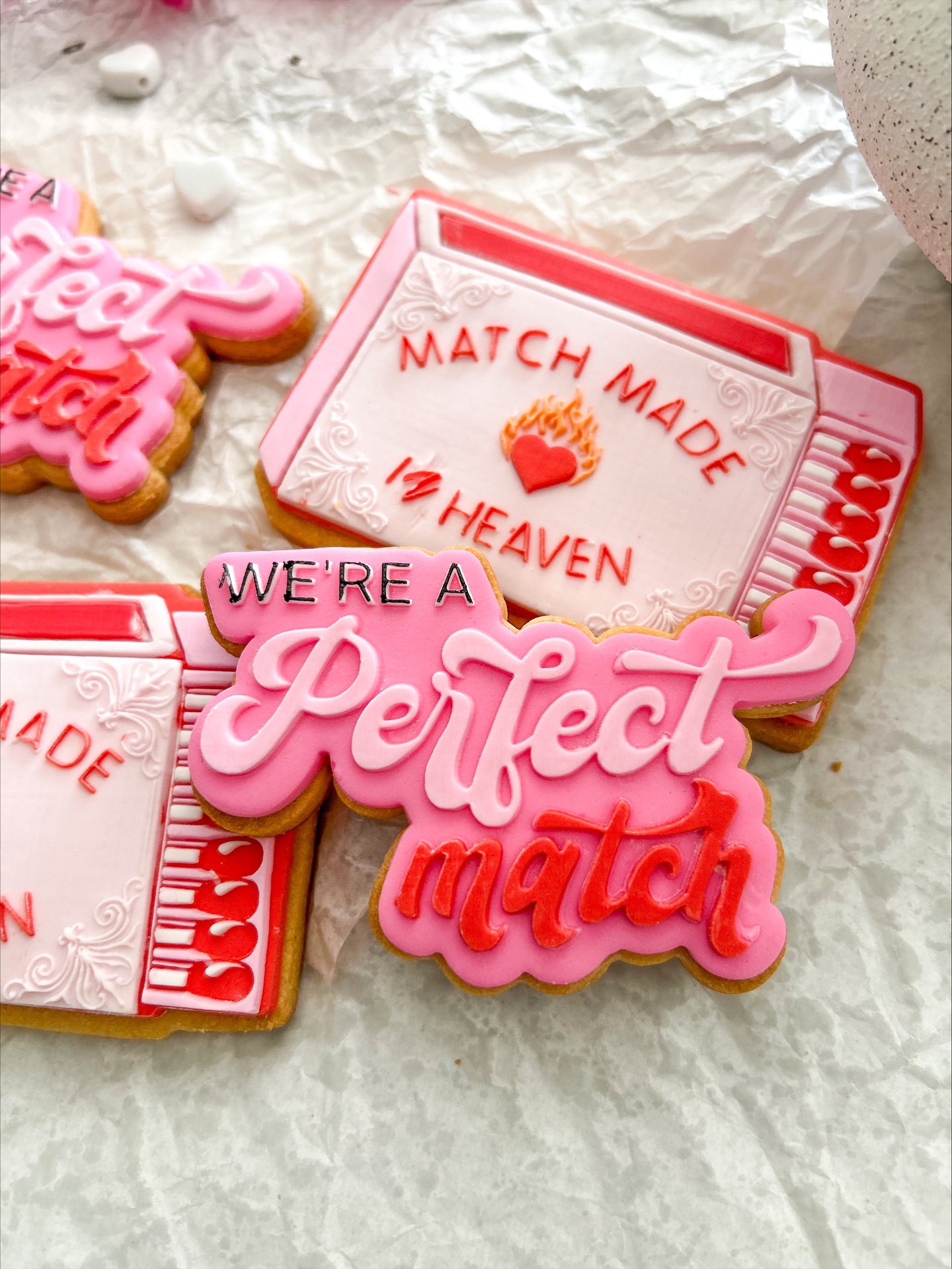 We're a Perfect Match debosser and cutter STL File or physical procuct available