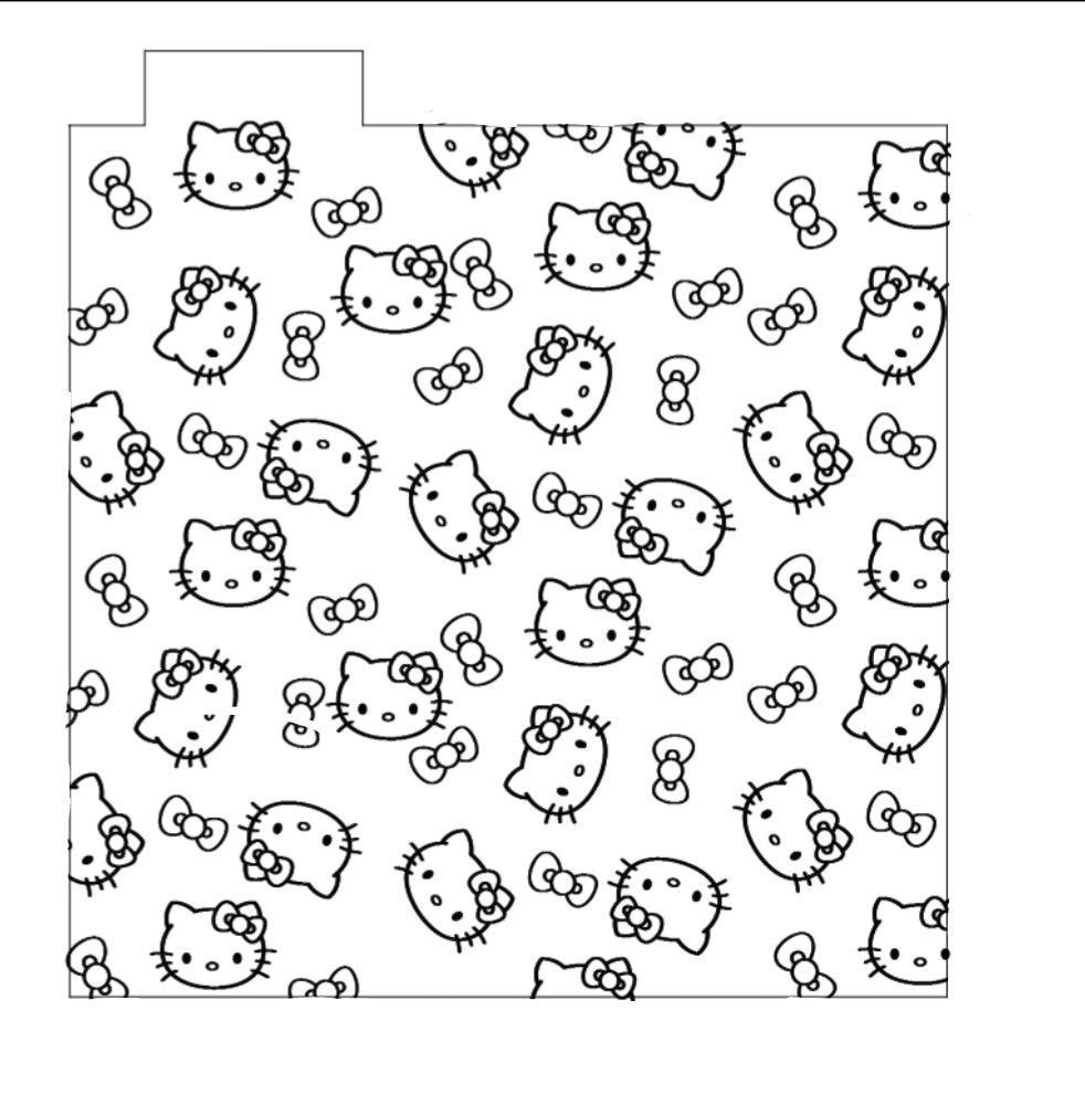Hello Kitty Pattern Fondant Debosser