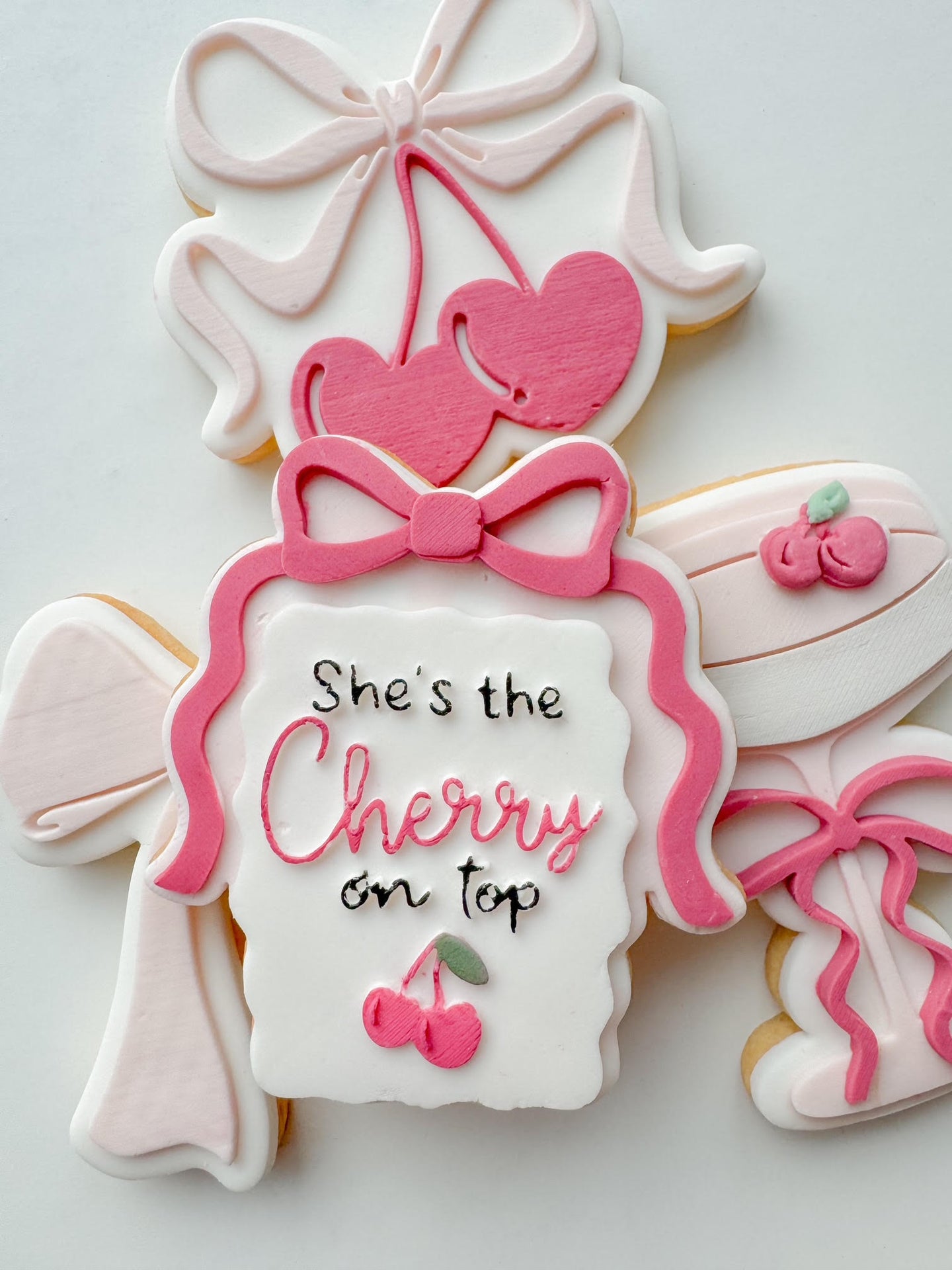 She'e the cherry on top bow frame debosser and cutter STL File or physical procuct available