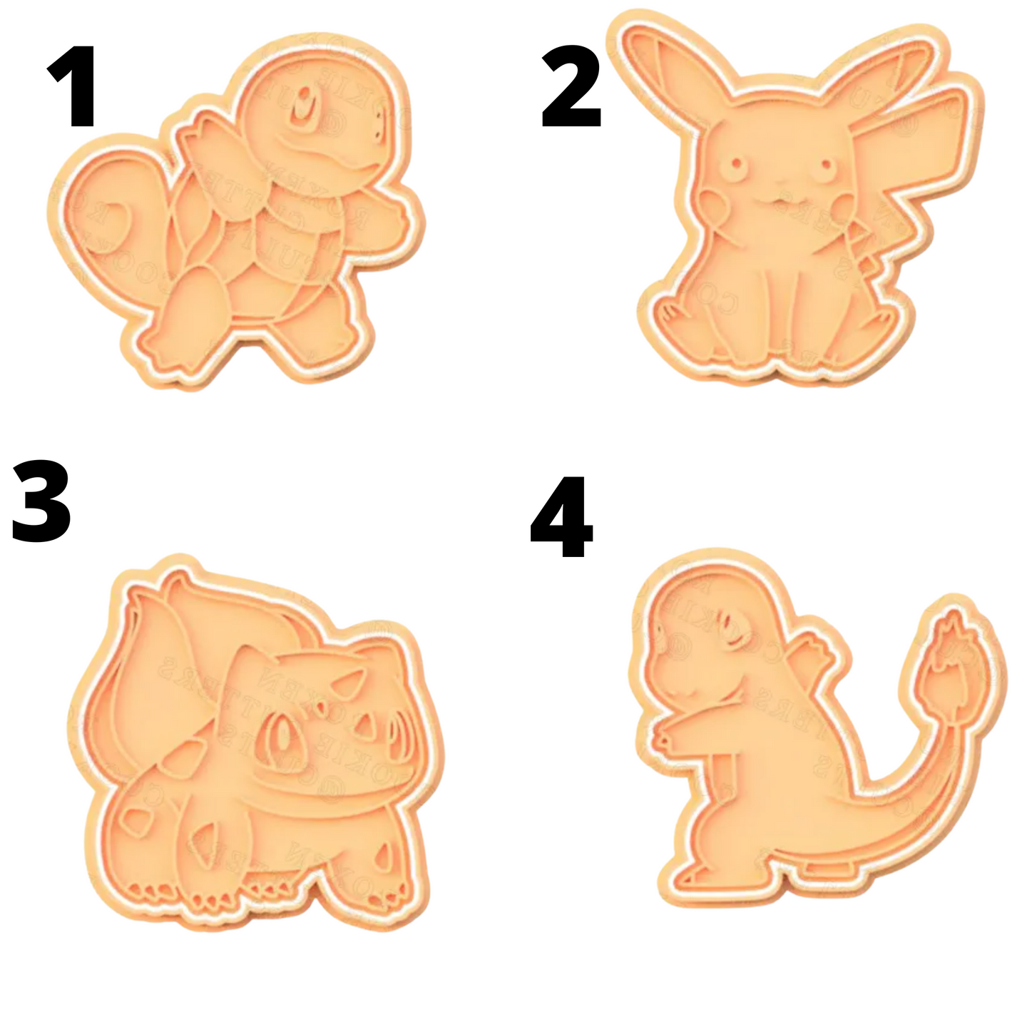 Pokemon cookie cutters