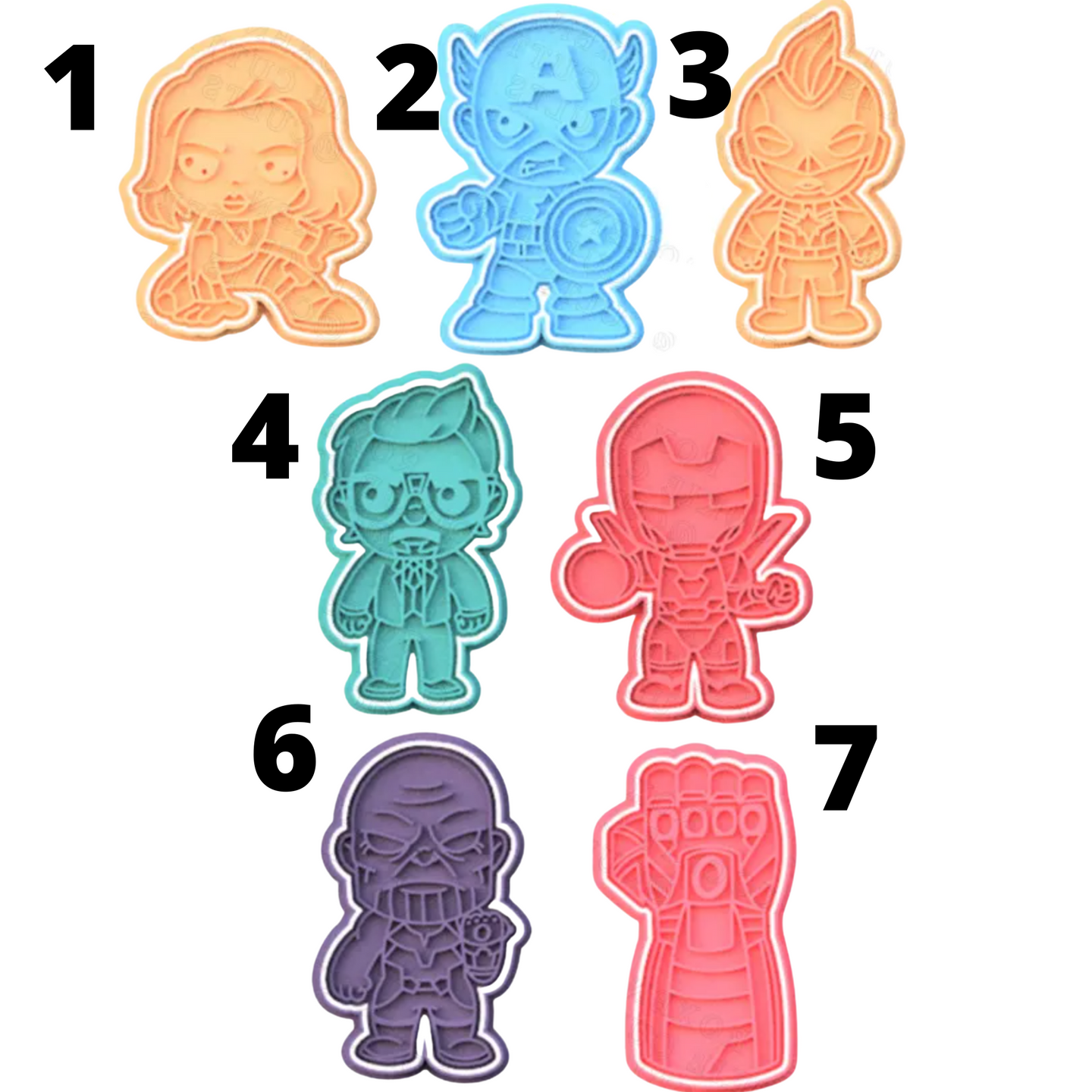 Marvel Theme cookie cutters