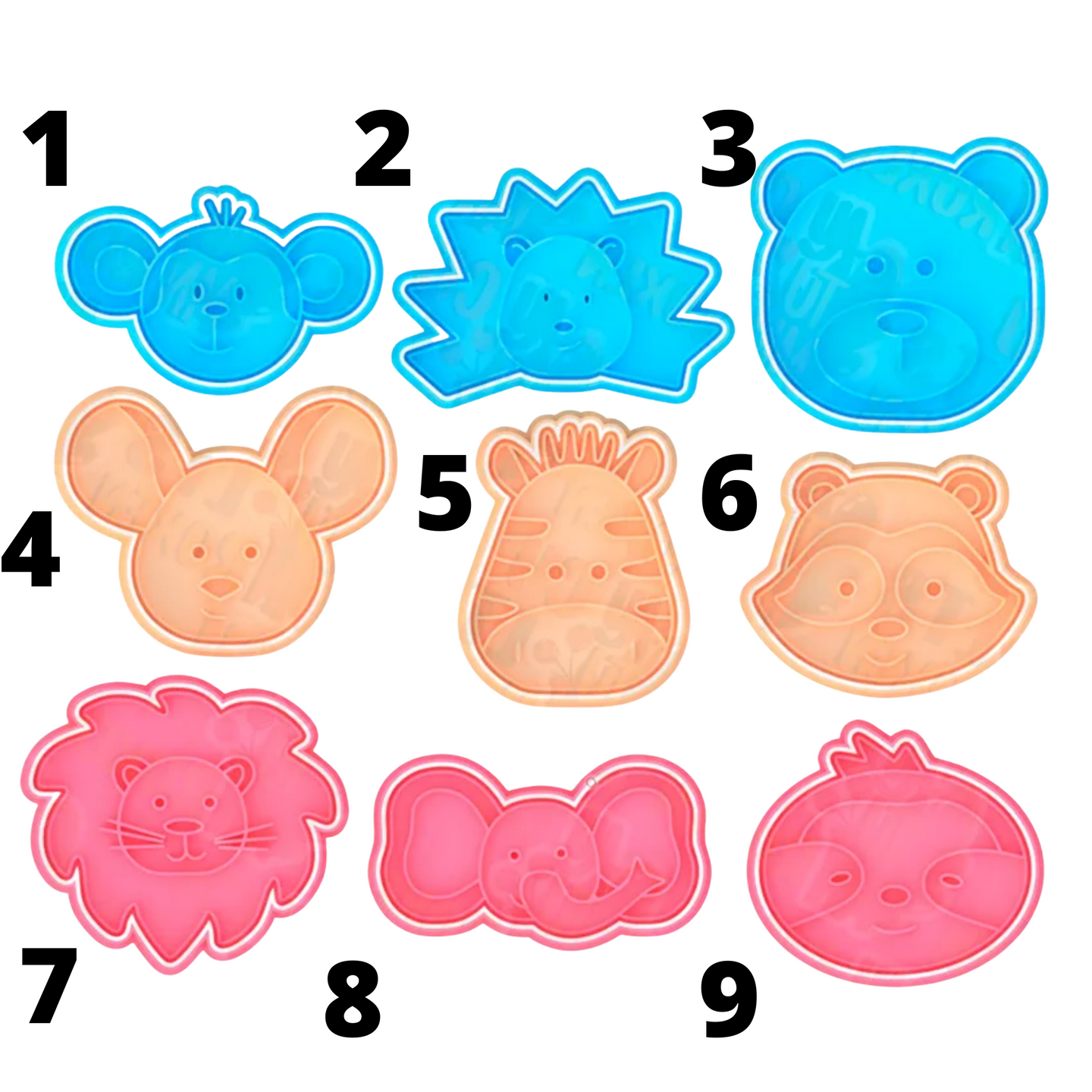 Animal Faces Cookie Cutters