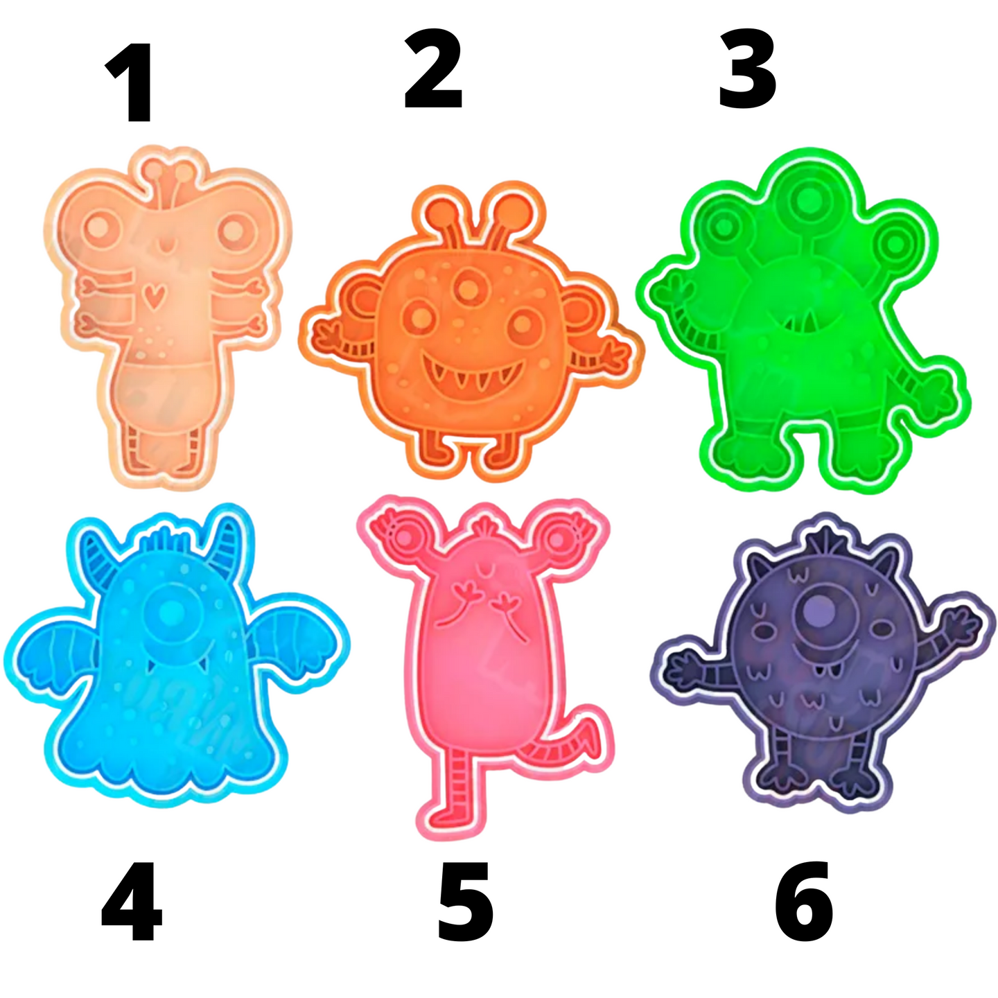 Crazy Monsters cookie cutters