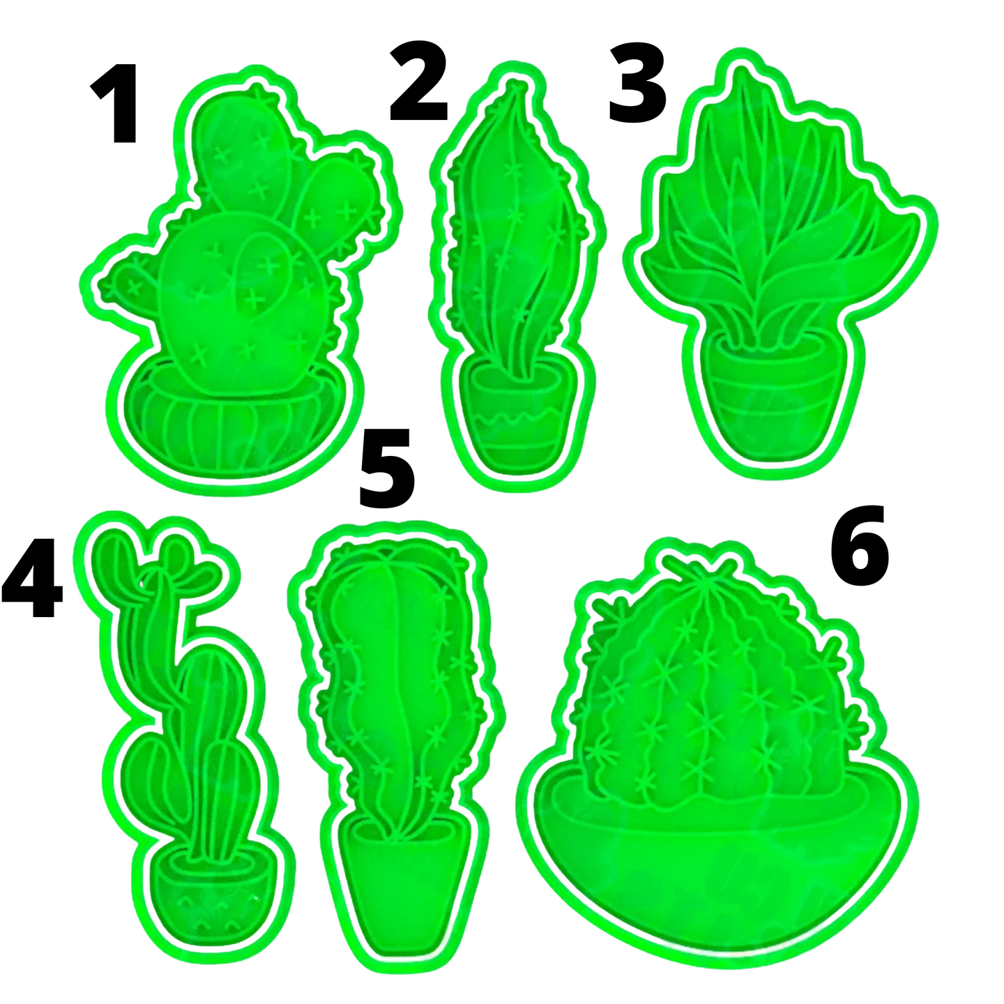 Cactus cookie cutters