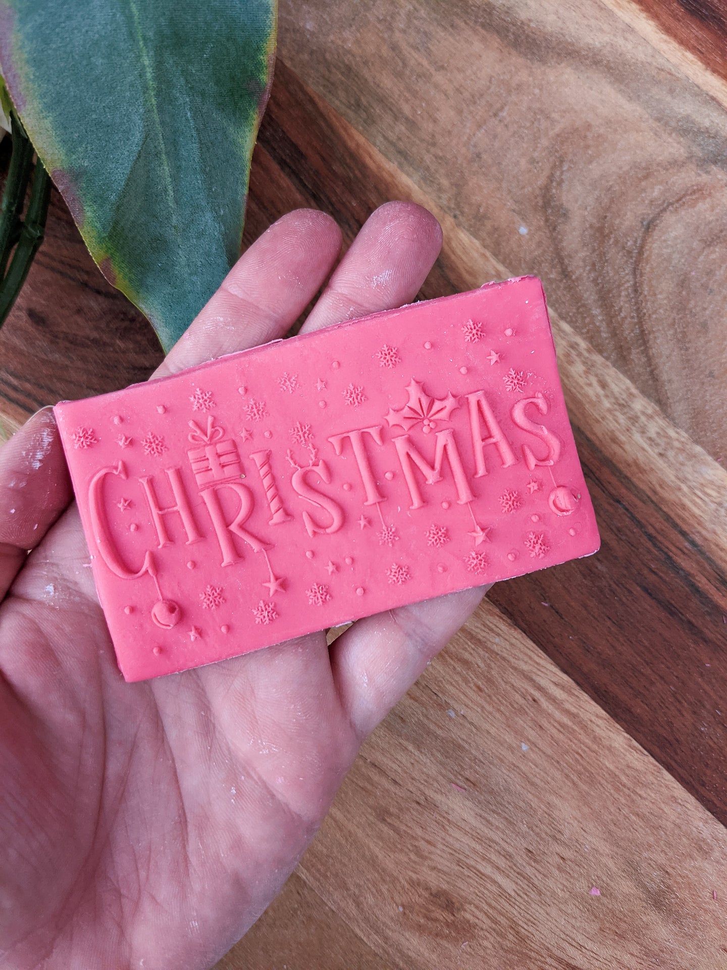 Christmas Fondant debosser