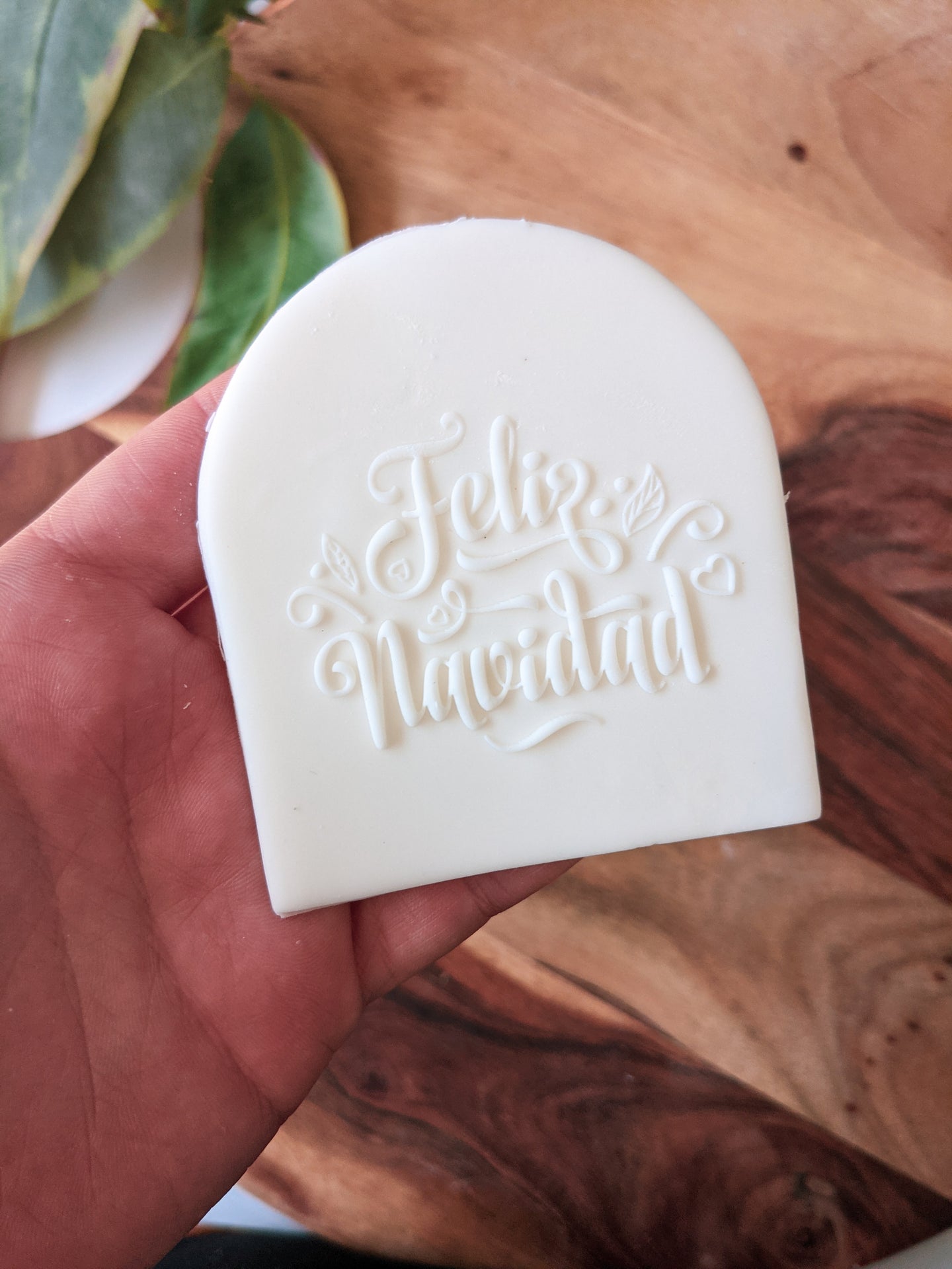 Feliz Navidad Fondant debosser