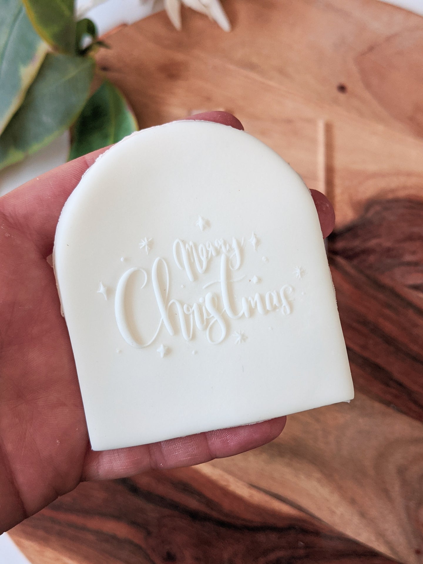 Merry Christmas Fondant debosser