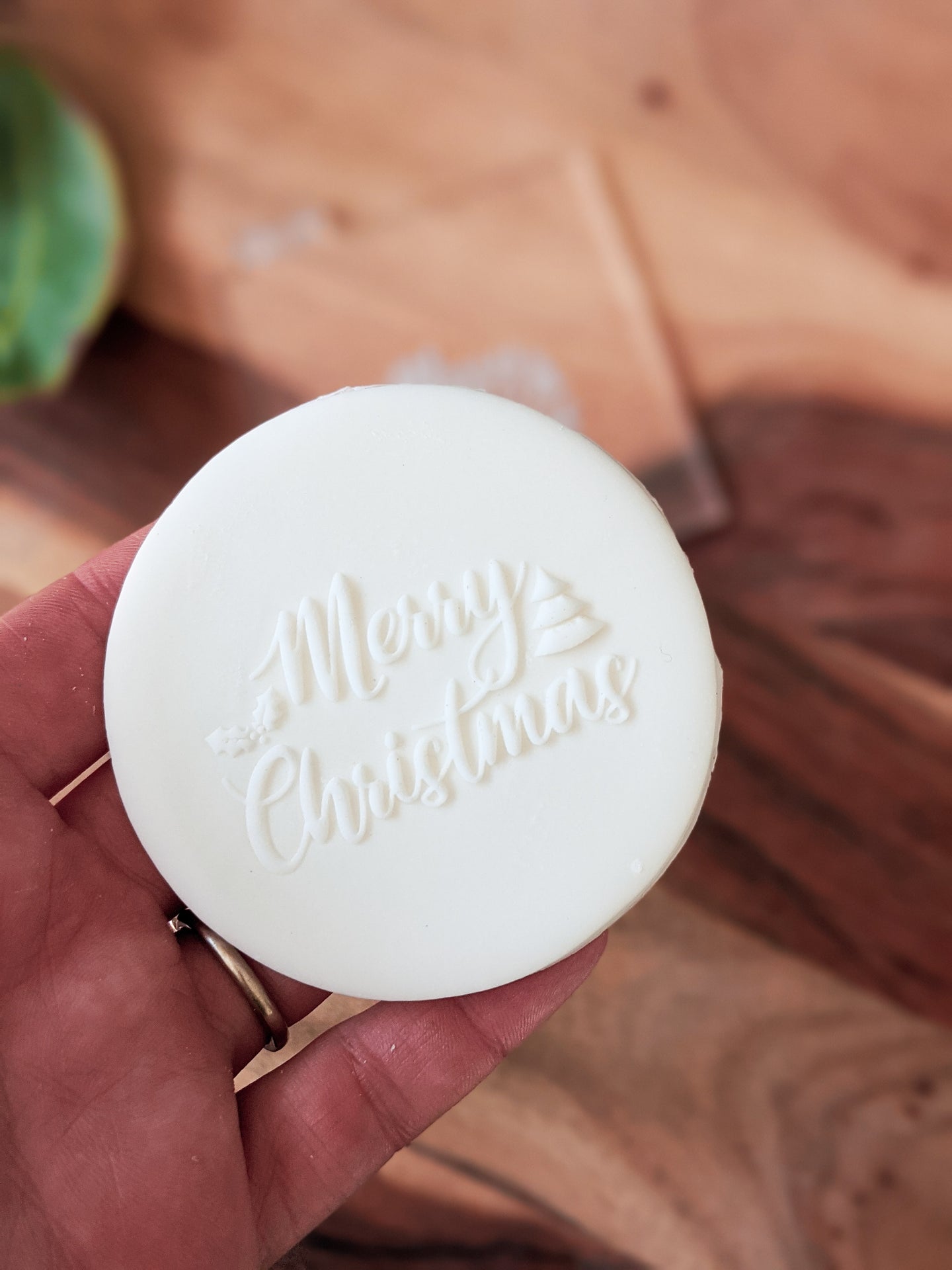 Merry Christmas Fondant debosser