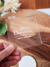Cargar imagen en el visor de la galería, Merry Christmas and a Happy New Year Fondant debosser
