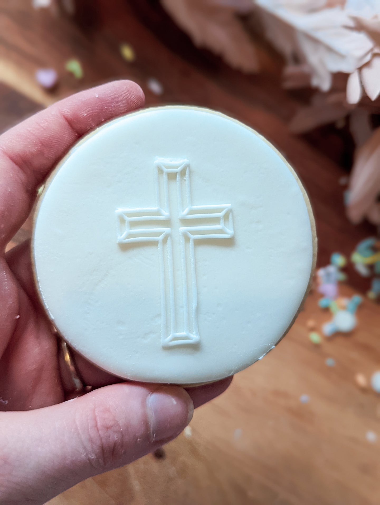 Cross Fondant debosser