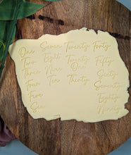 Load image into Gallery viewer, Single Word Embossers - CURSIVE FONT - Acrylic Pad holder option
