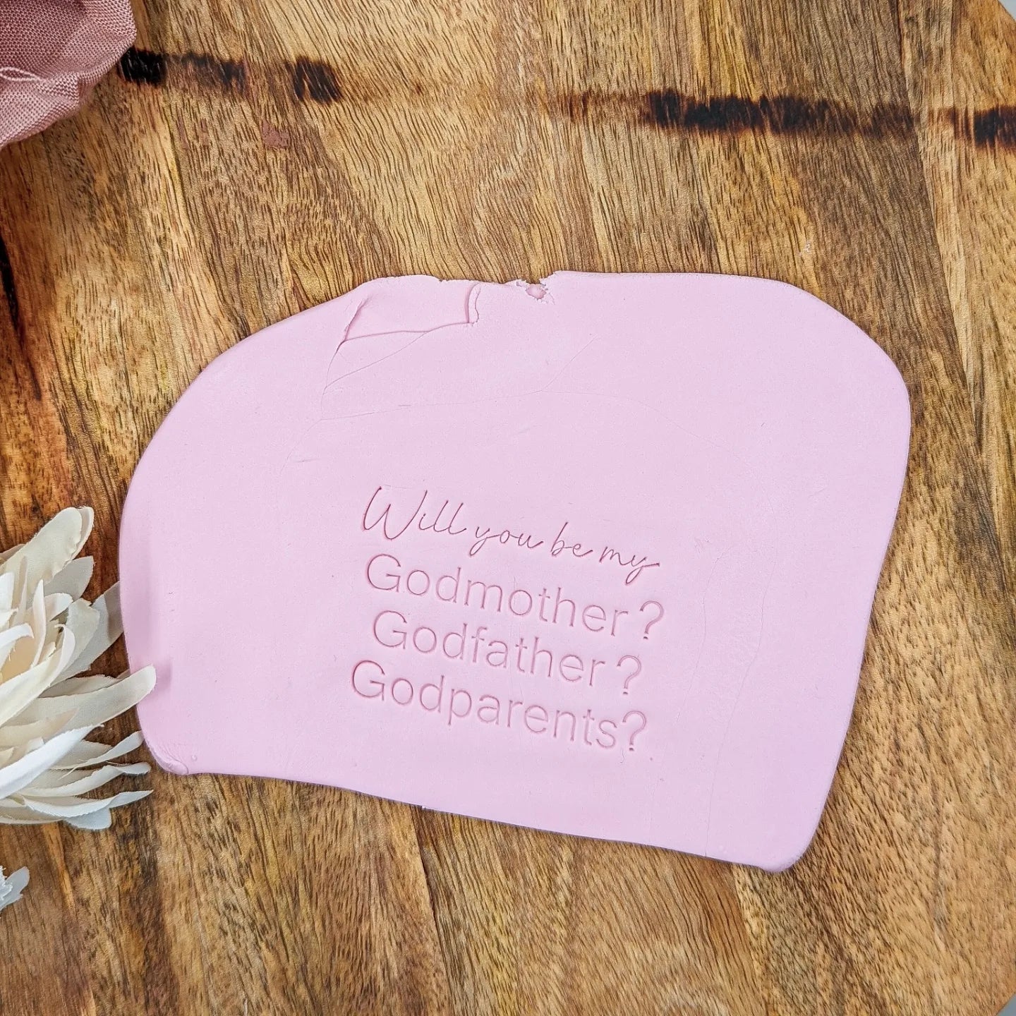 Single Word Embossers - Godparent proposal set