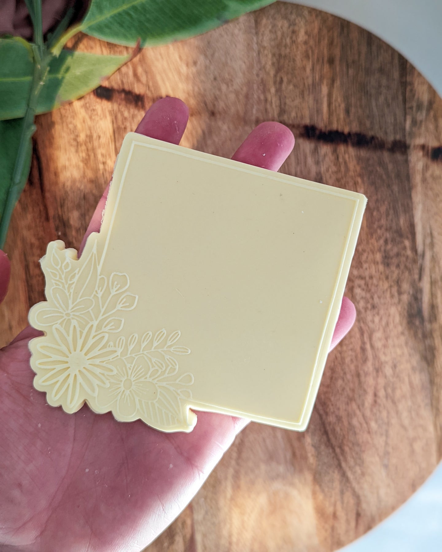 Square floral frame debosser and Cutter