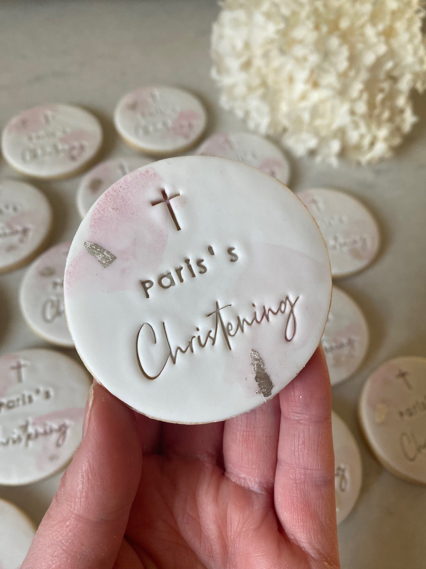 Christening with Cross Embosser