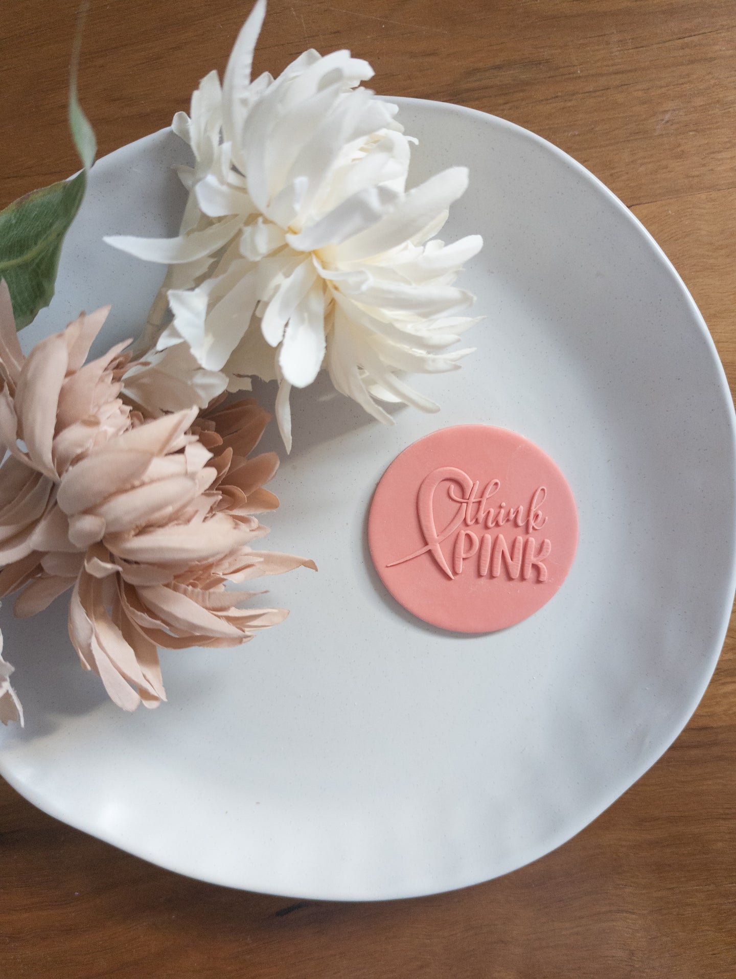 Think Pink Fondant debosser