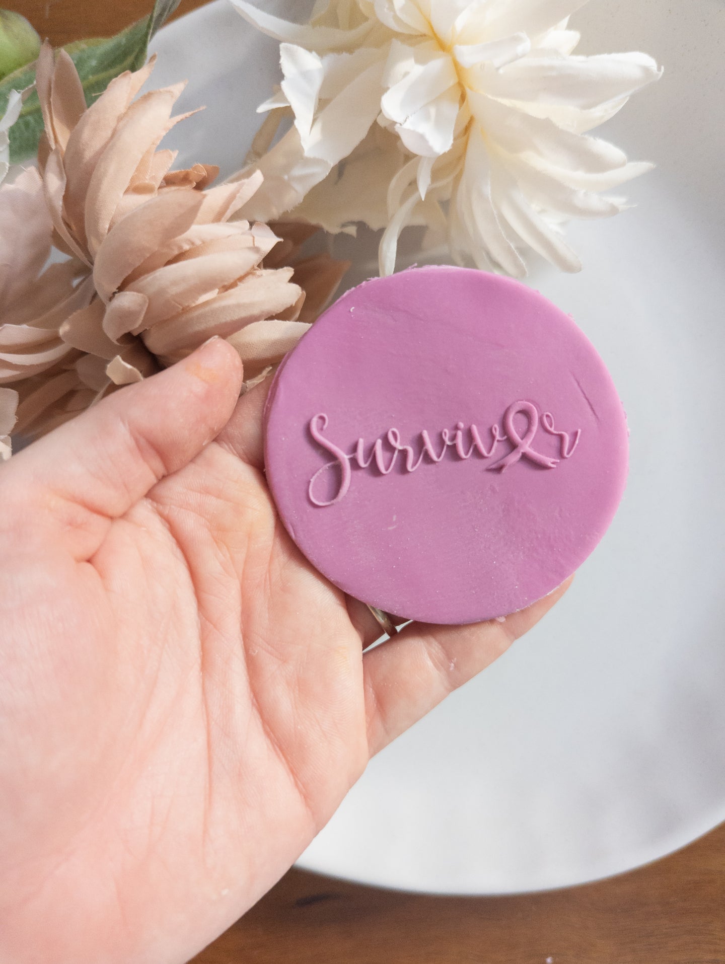 Cancer Survivor Fondant debosser