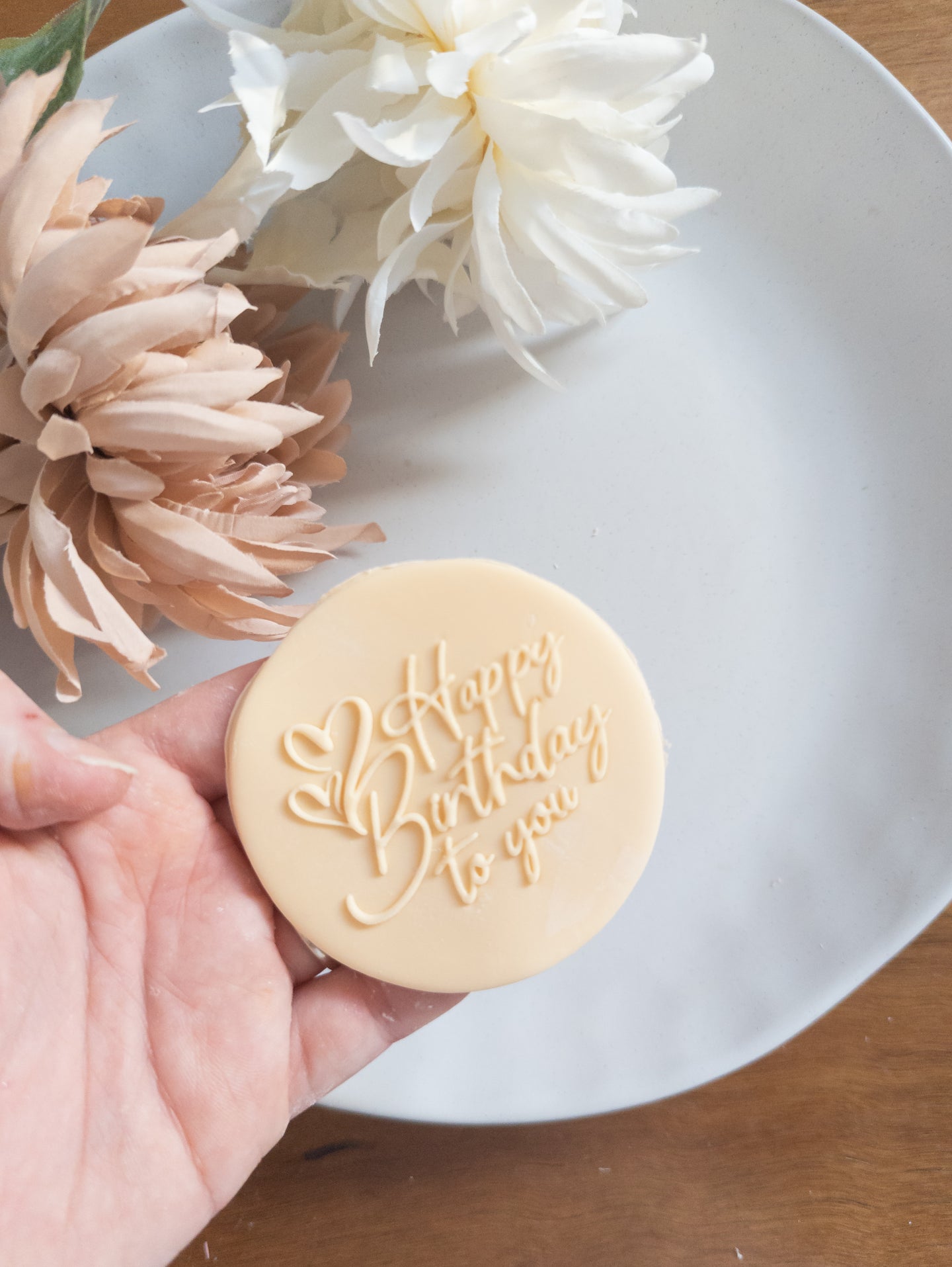 Happy Birthday to you Fondant debosser