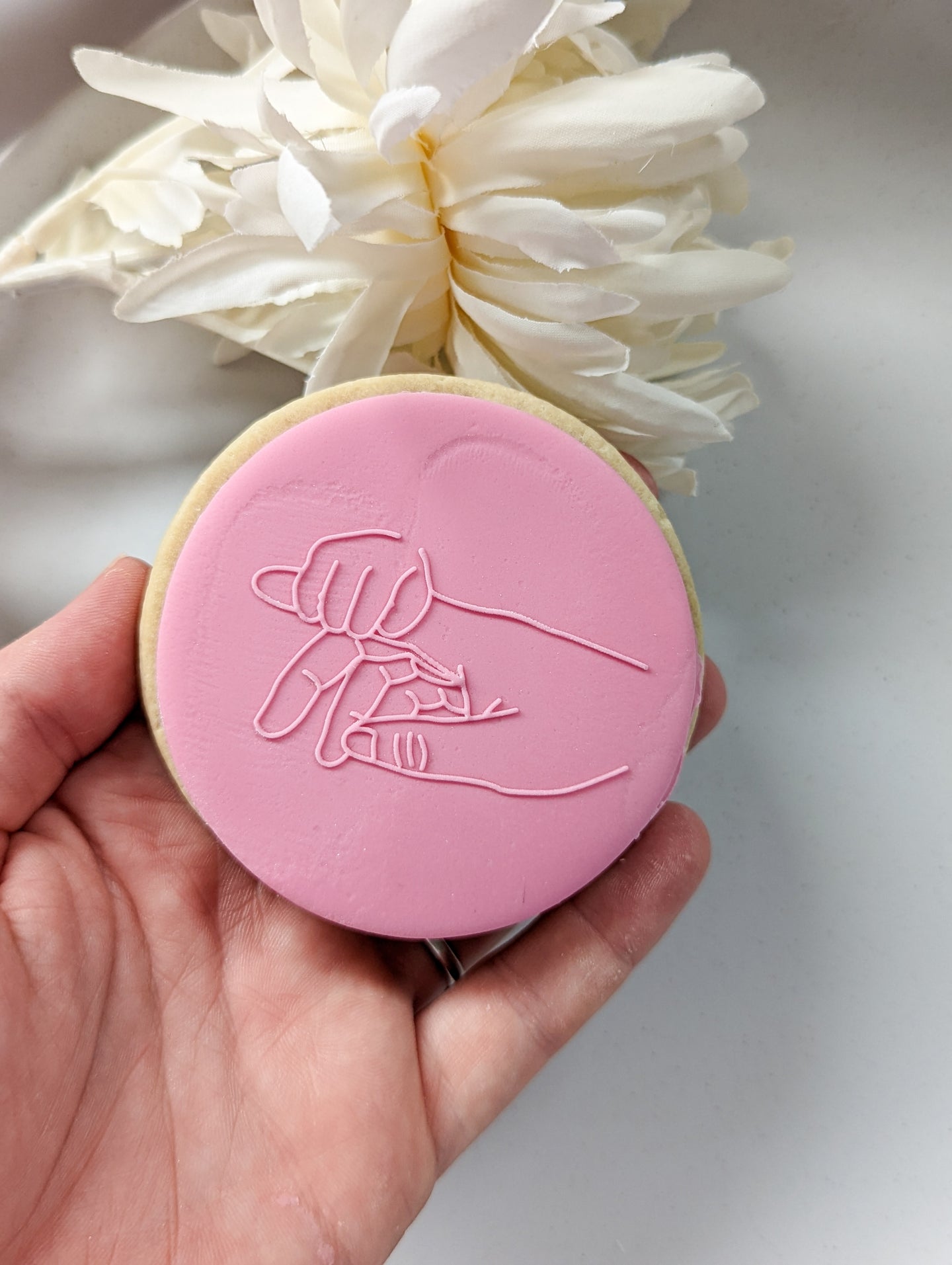 Baby holding finger Fondant debosser