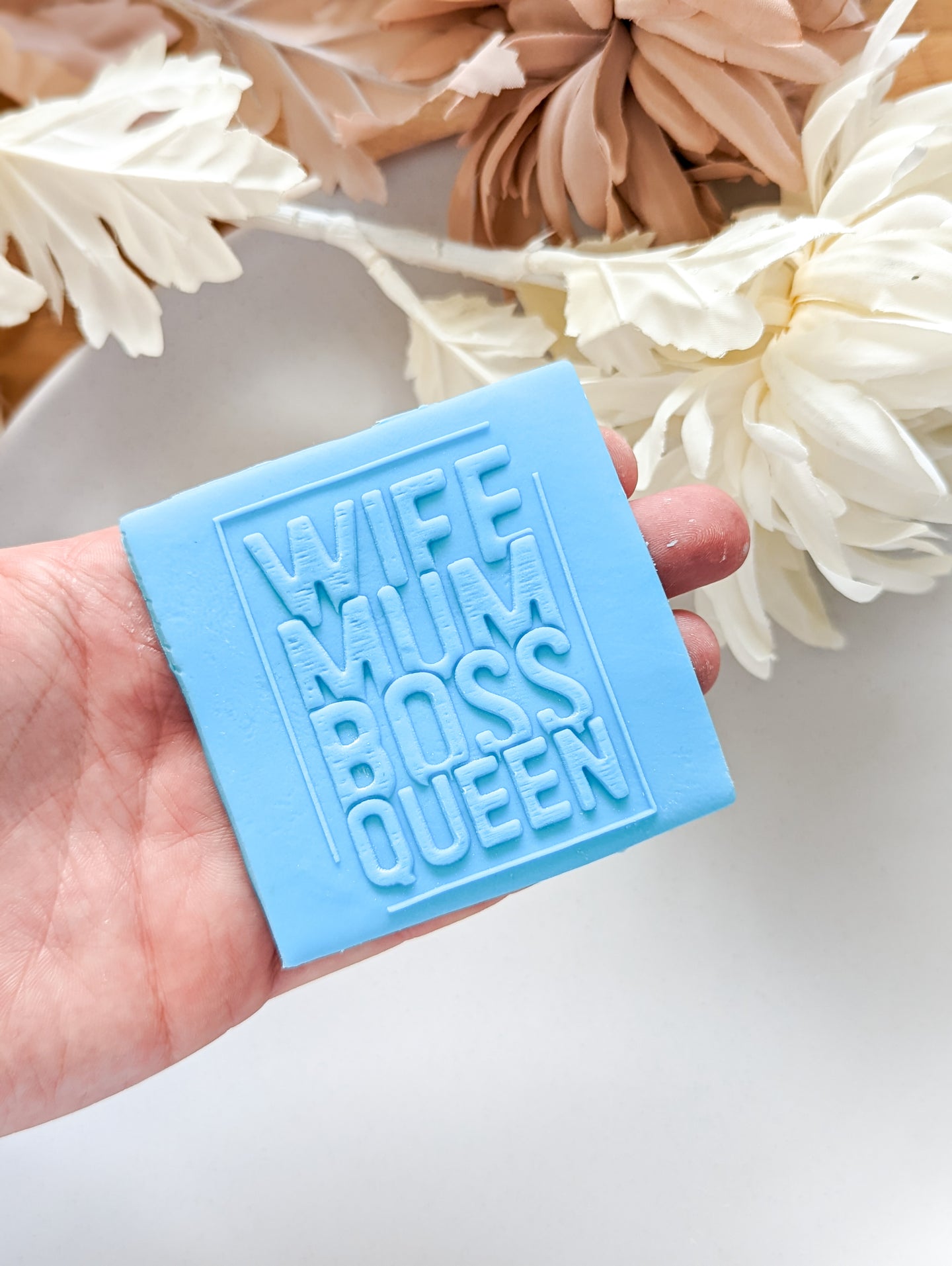 Wife Boss Mum Queen Fondant debosser