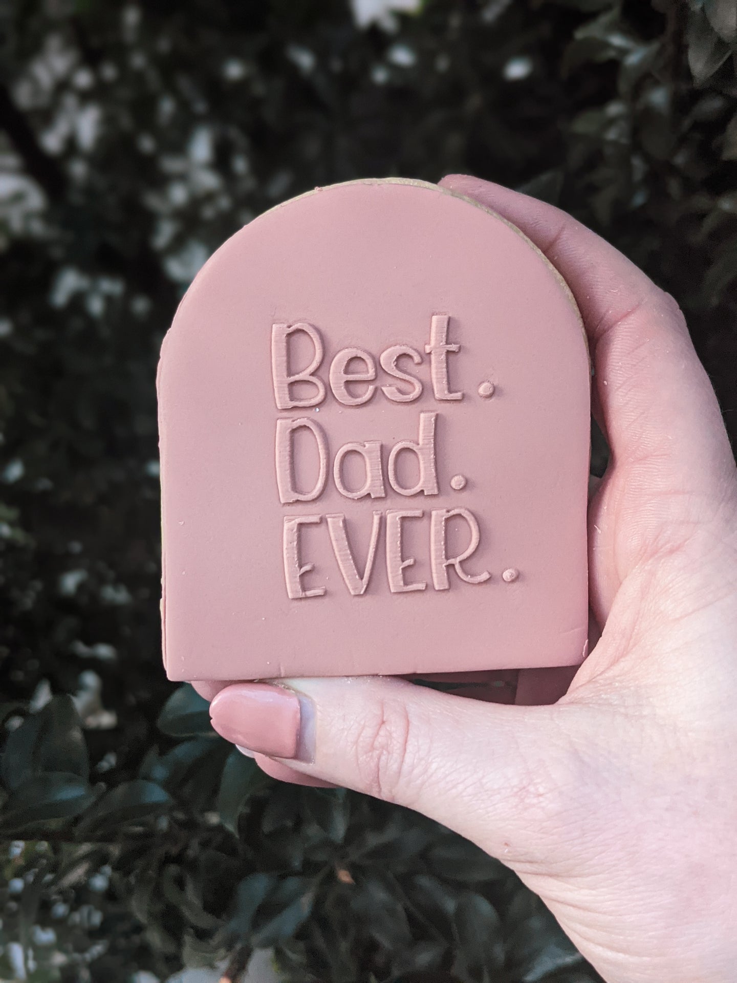 Best Dad Ever Fondant Debosser