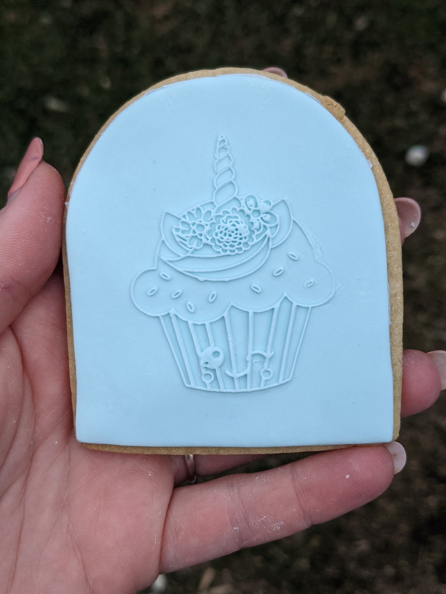 Unicorn Cupcake Fondant Debosser