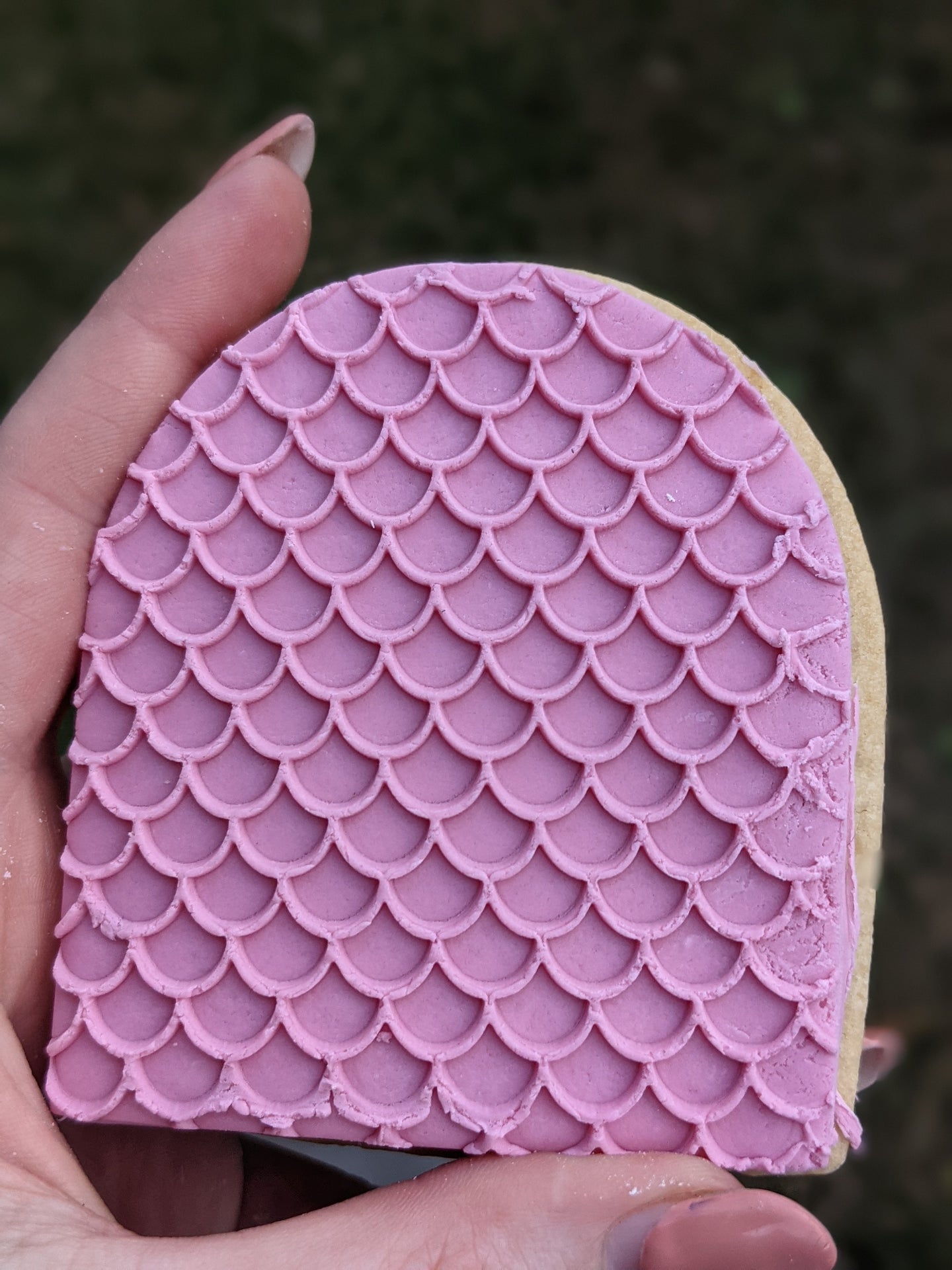 Mermaid tail Pattern Fondant debosser