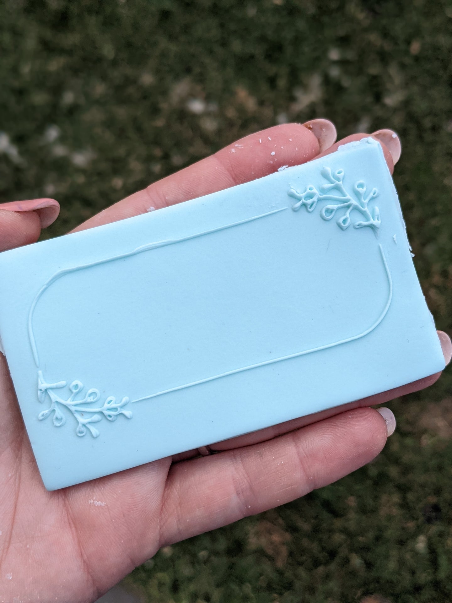 Rectangle Frame Fondant debosser