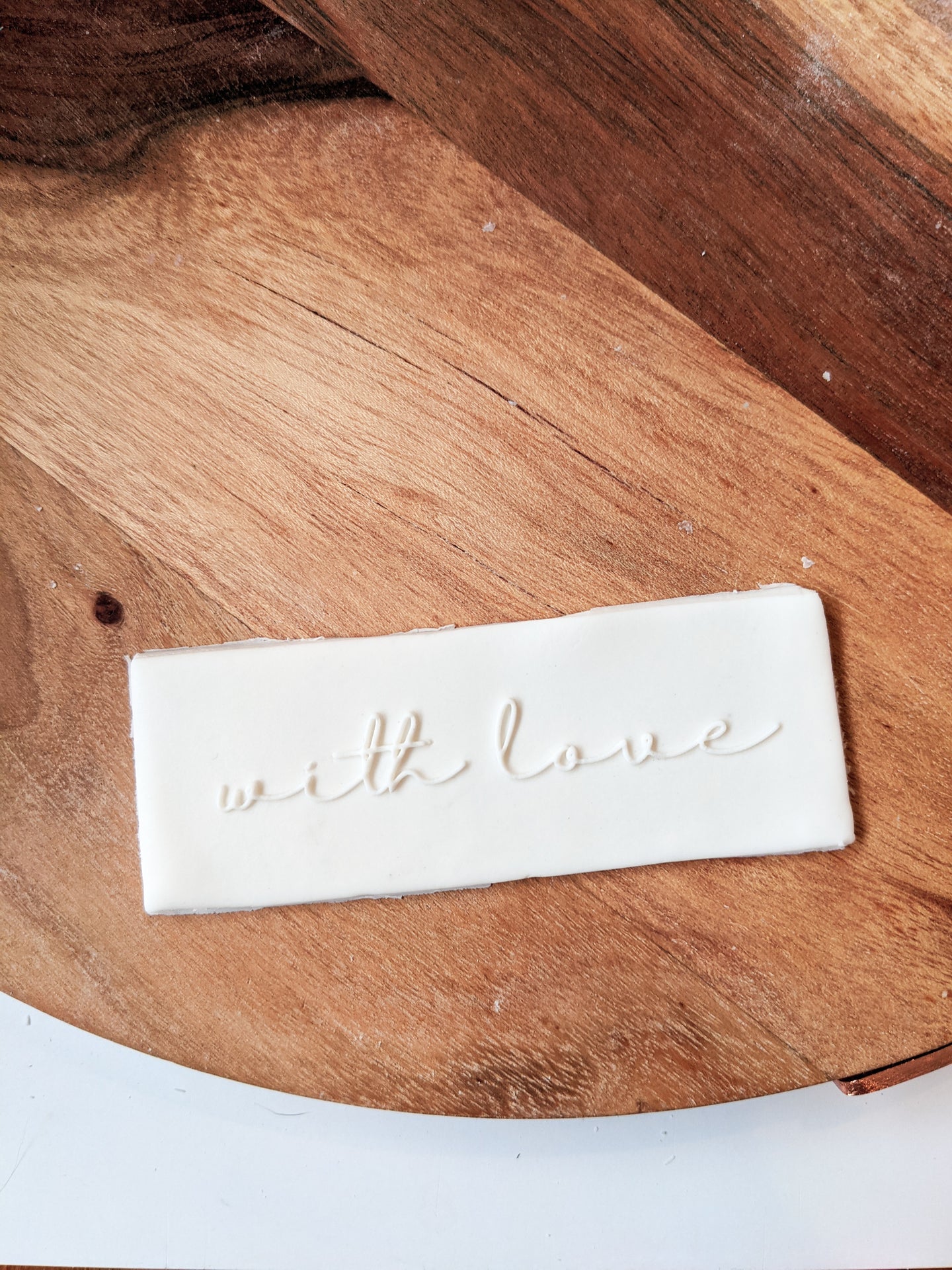 With Love Fondant debosser