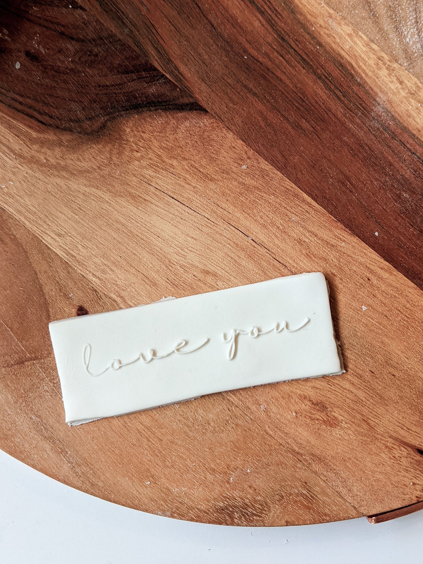 Love you Long Fondant debosser