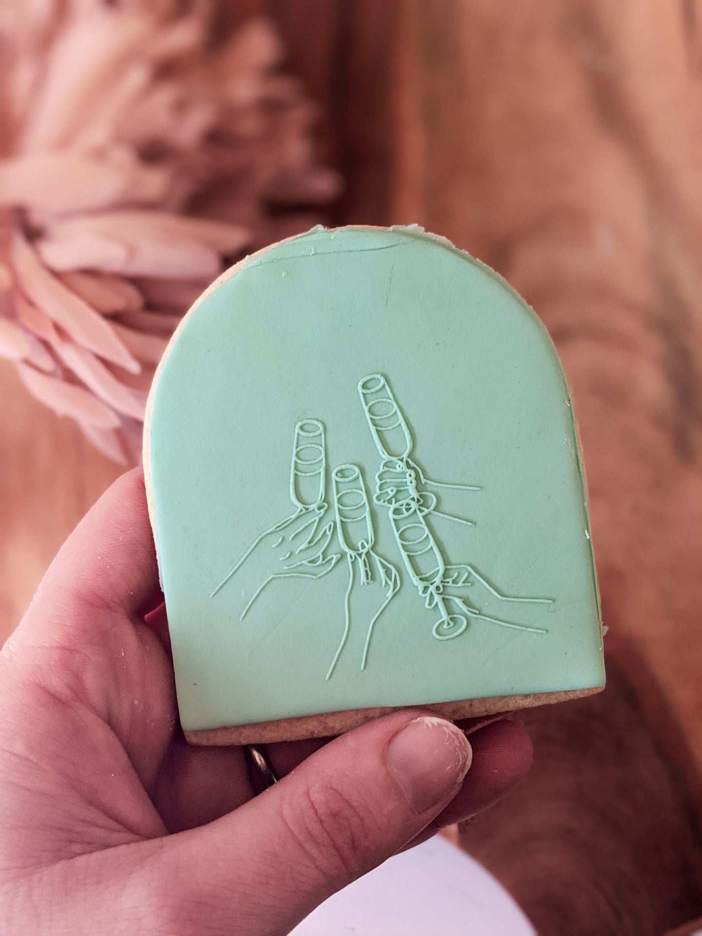 Champagne Friends Fondant debosser