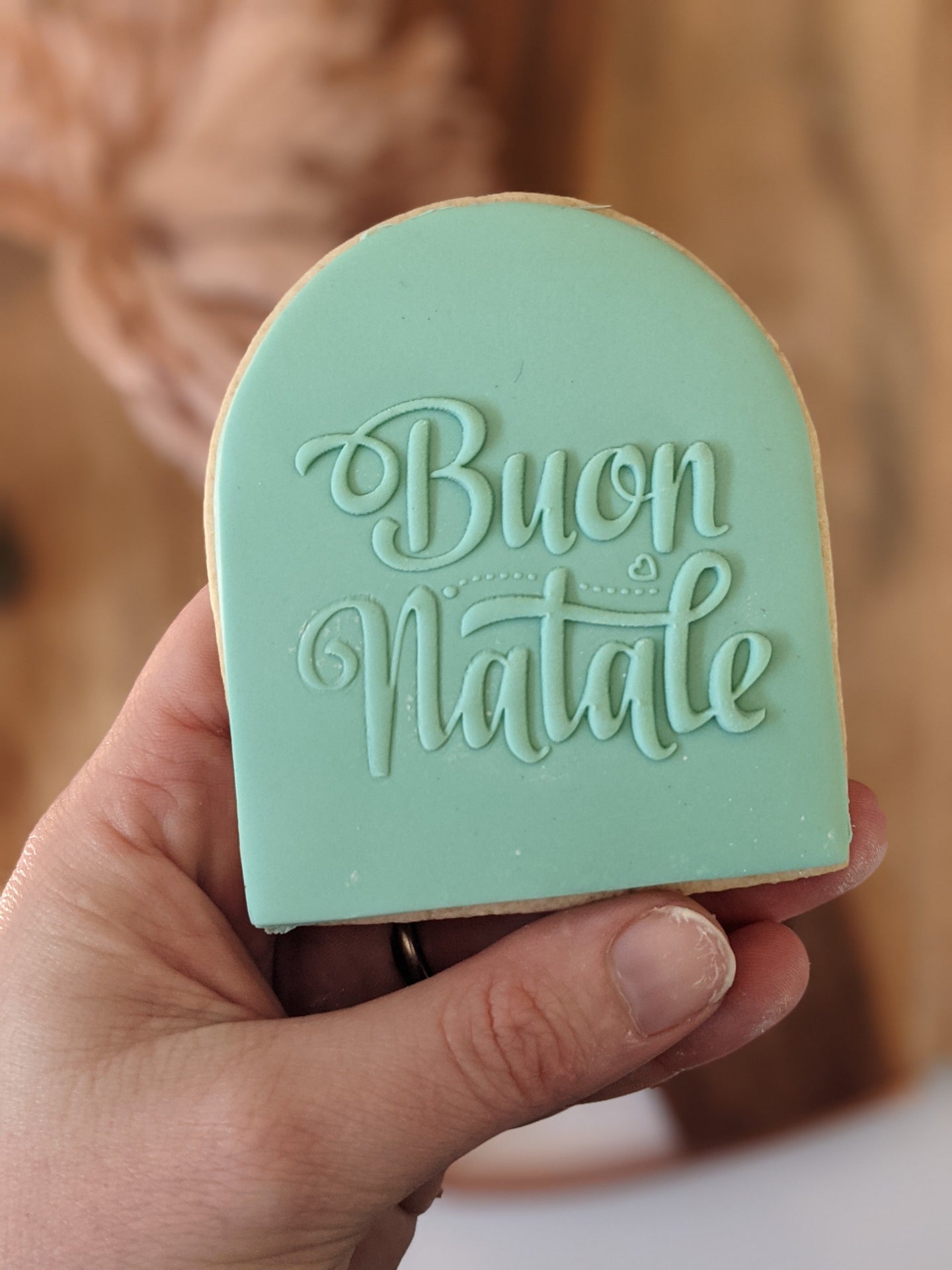 Buon Natale Fondant debosser