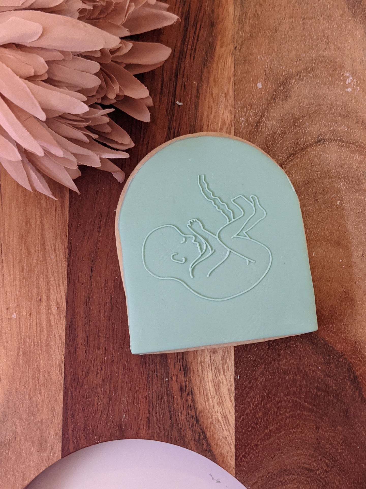 Baby Line art Fondant debosser