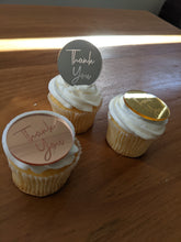 Cargar imagen en el visor de la galería, Thank you Mirror  Cupcake Topper
