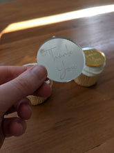 Cargar imagen en el visor de la galería, Thank you Mirror  Cupcake Topper

