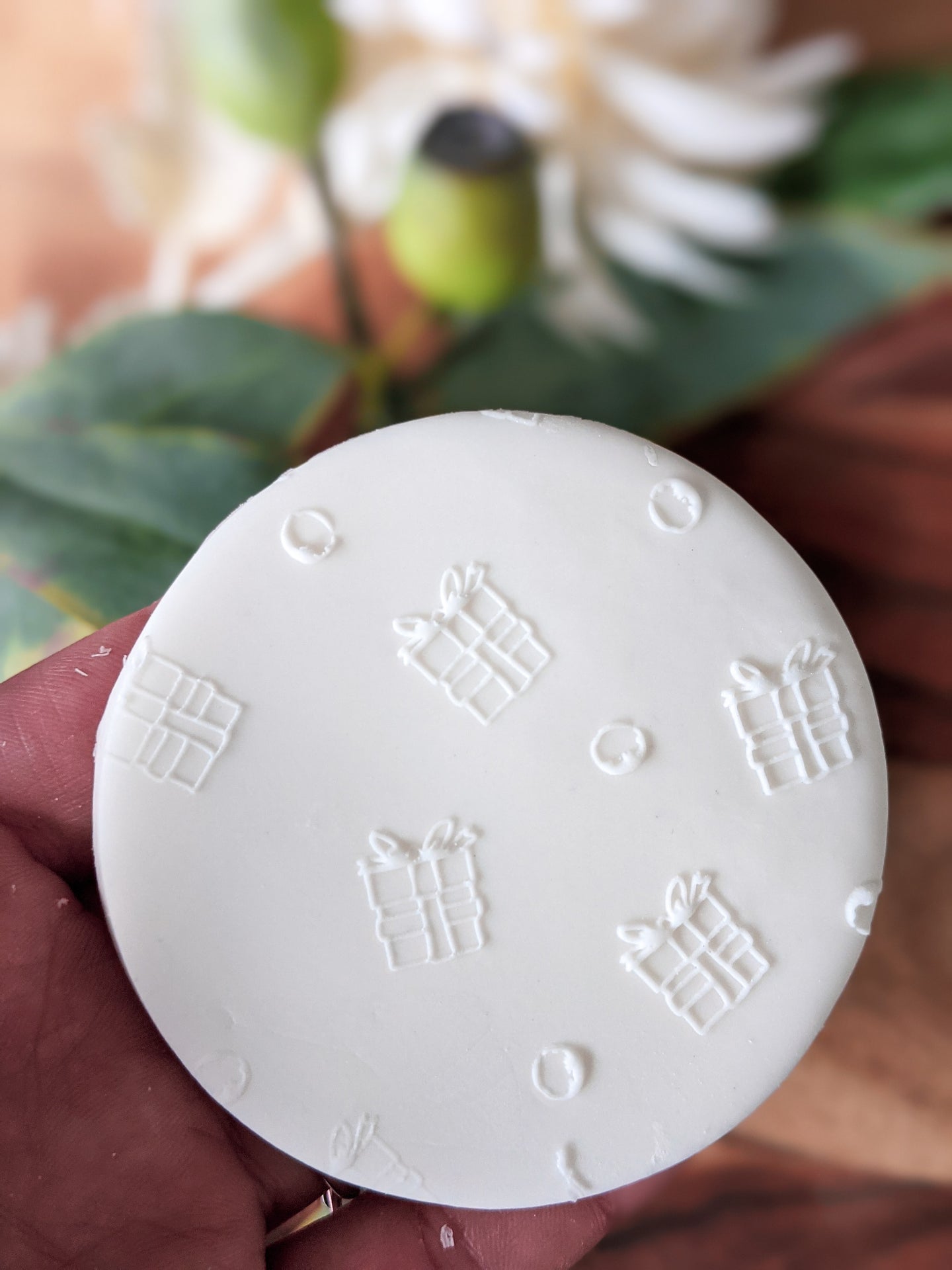 Christmas Presents Pattern Fondant debosser
