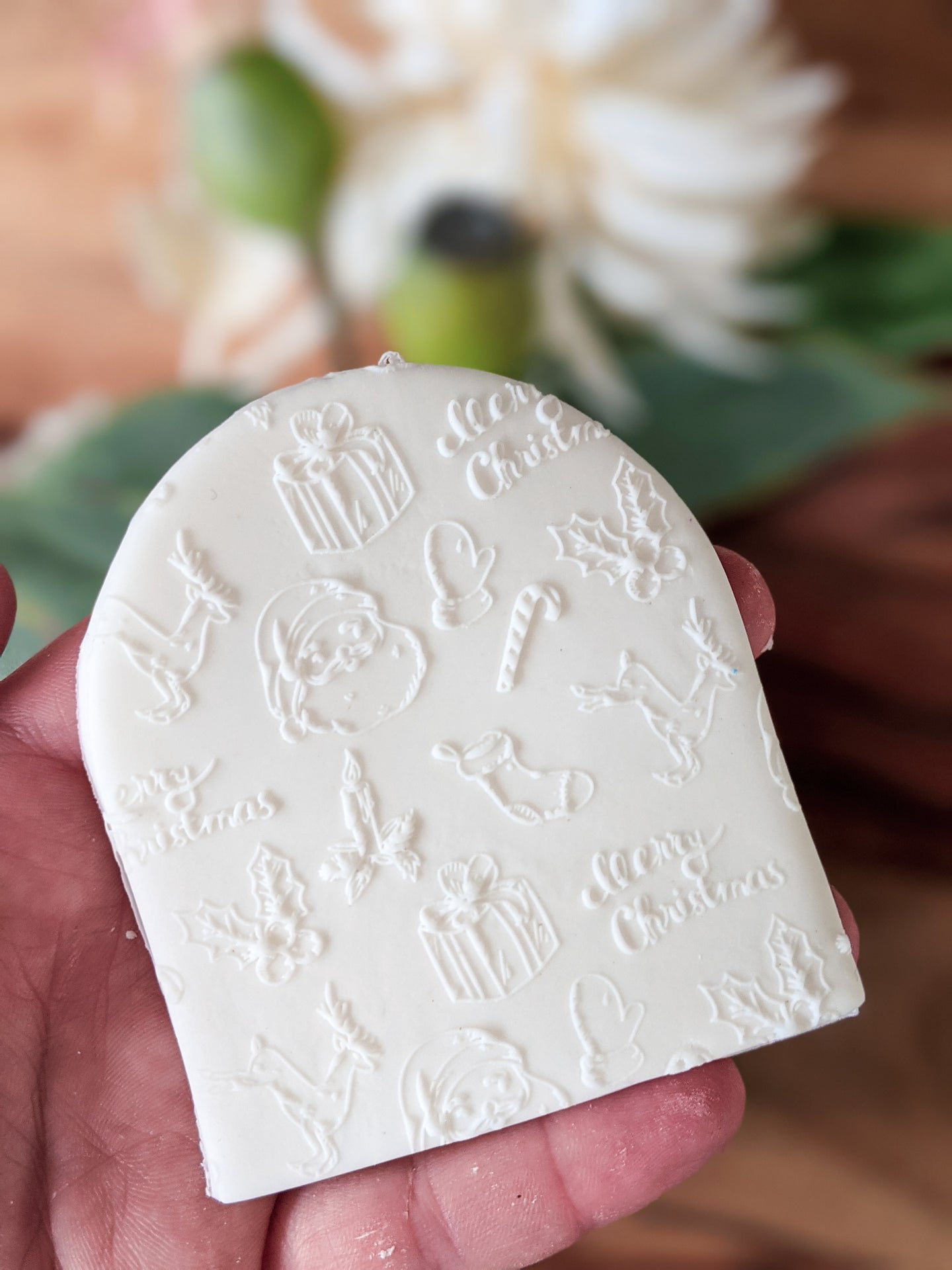 Christmas Pattern Fondant debosser