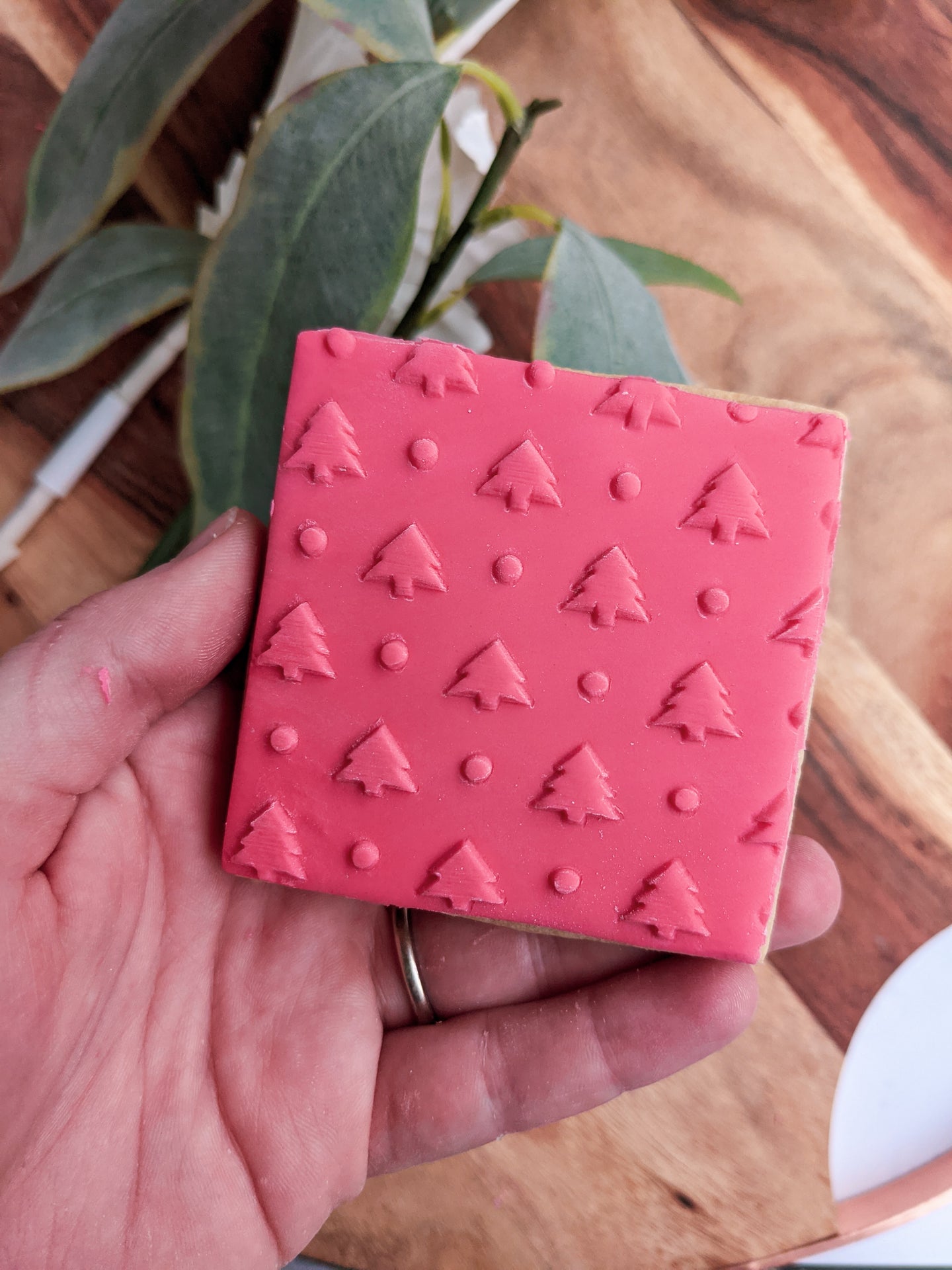 Christmas Tree Pattern Fondant debosser