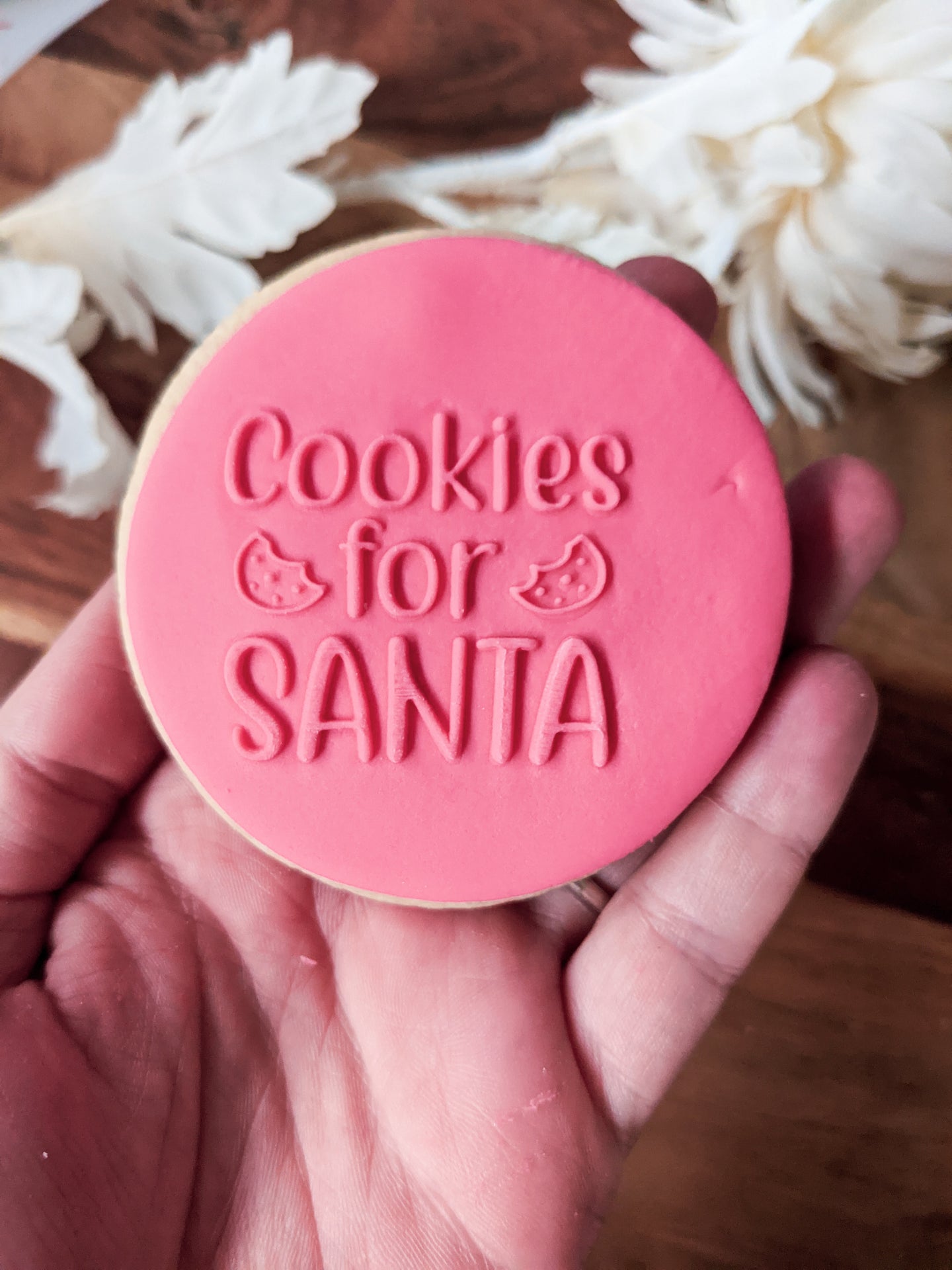 Cookies for Santa Fondant debosser