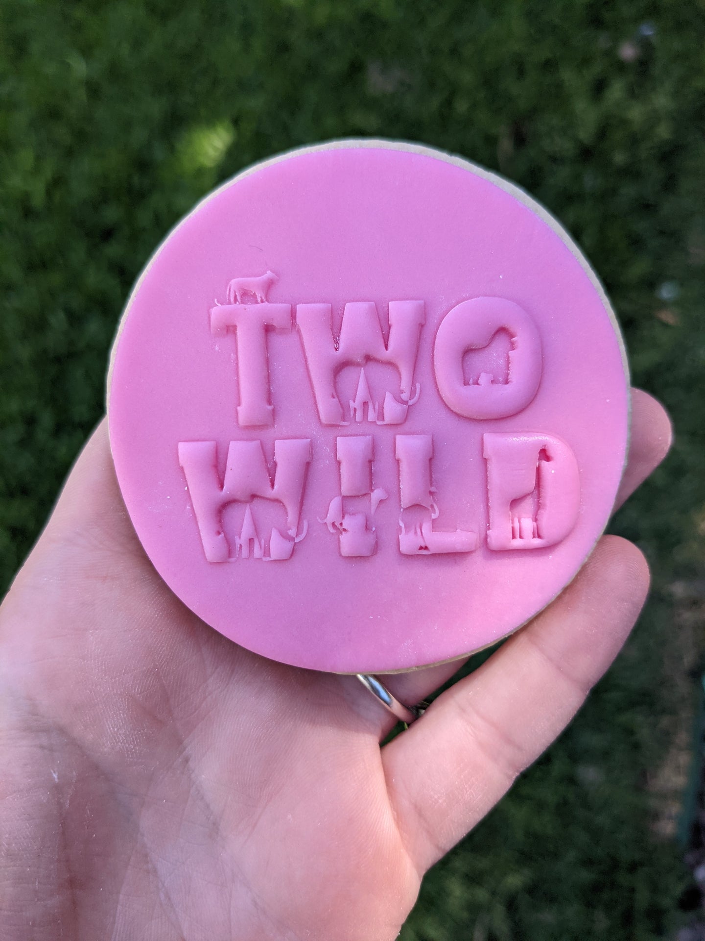 Two WILD Fondant Debosser