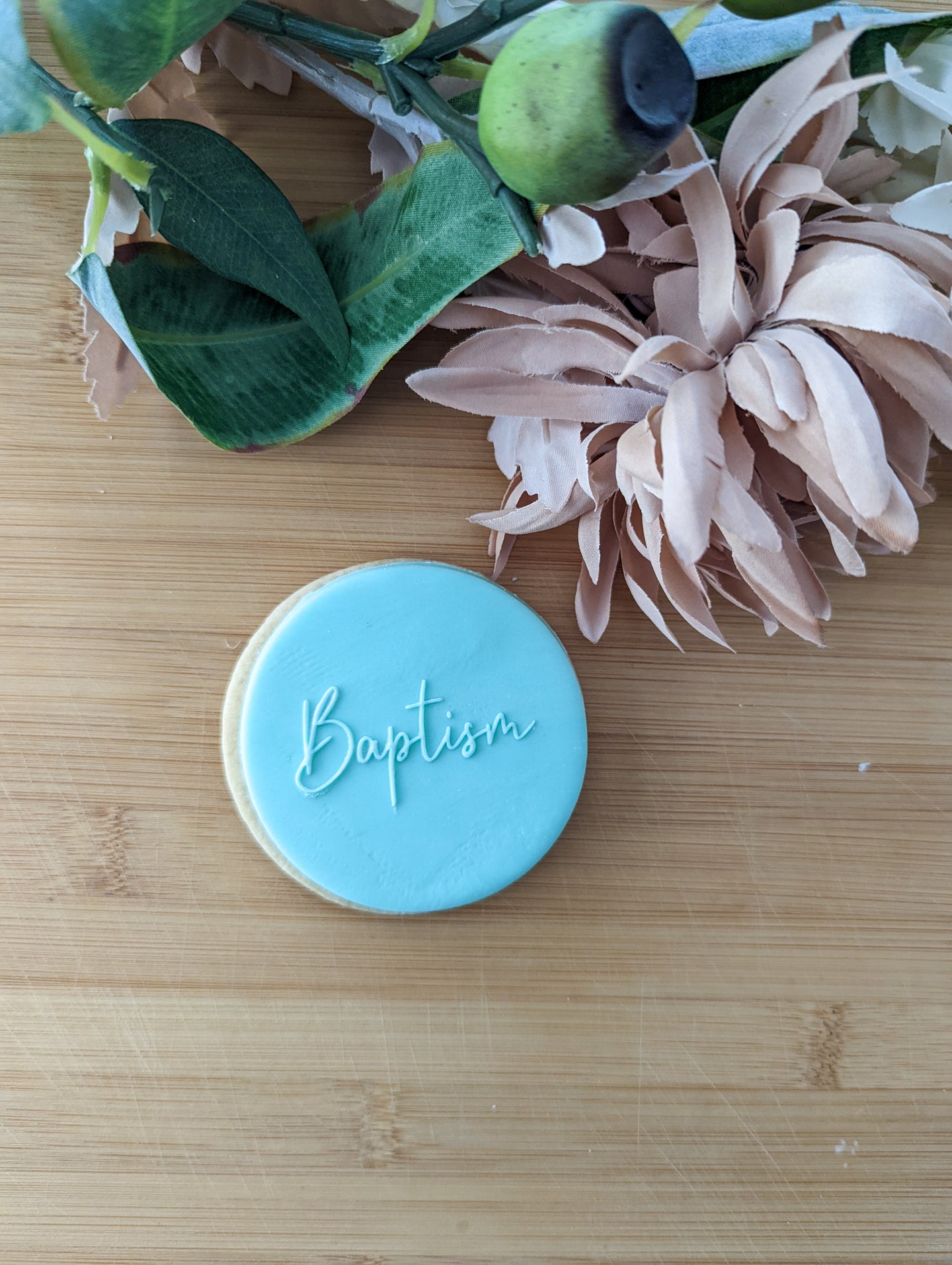 Baptism Fondant debosser