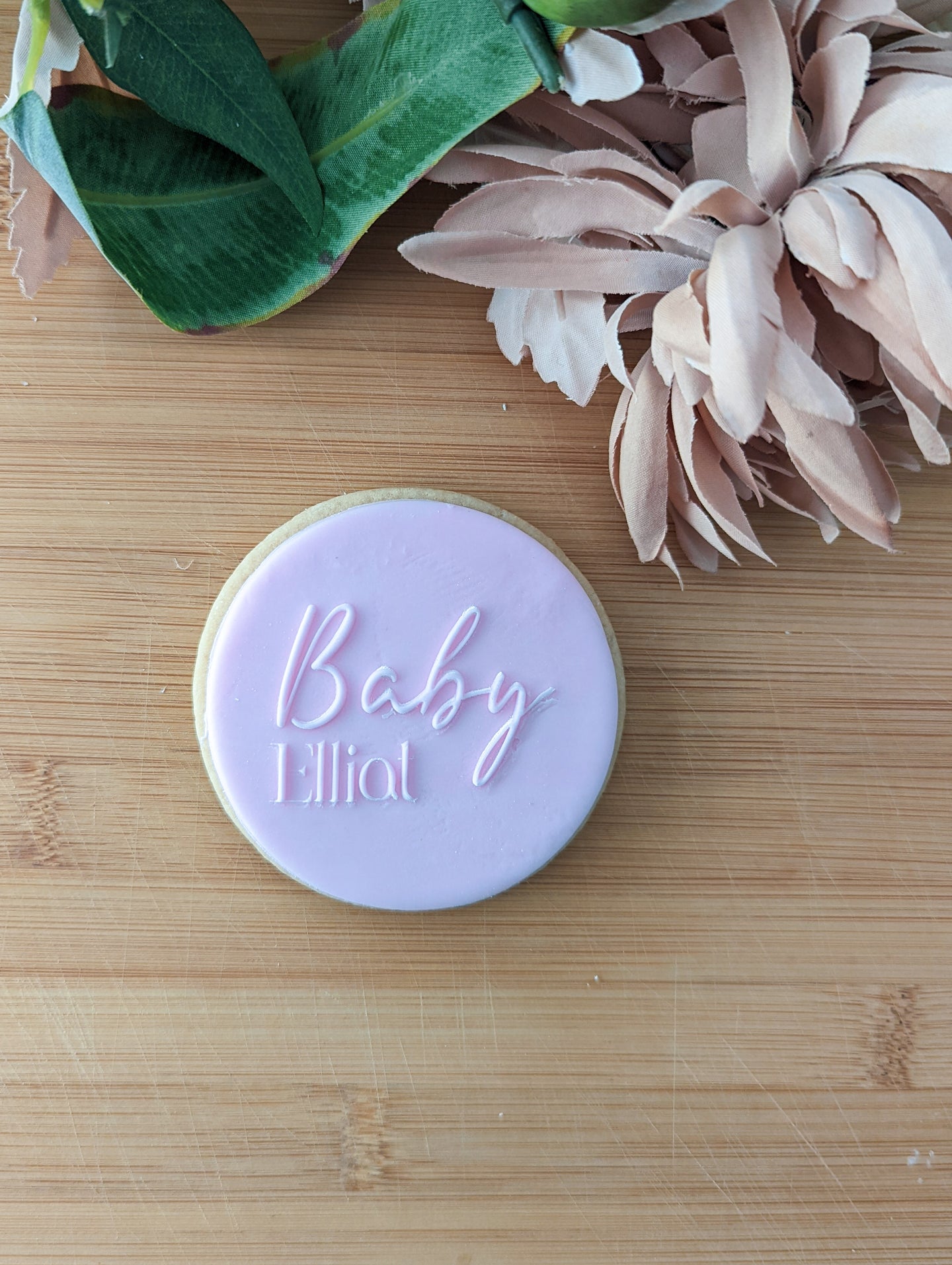 Baby Surname Fondant debosser