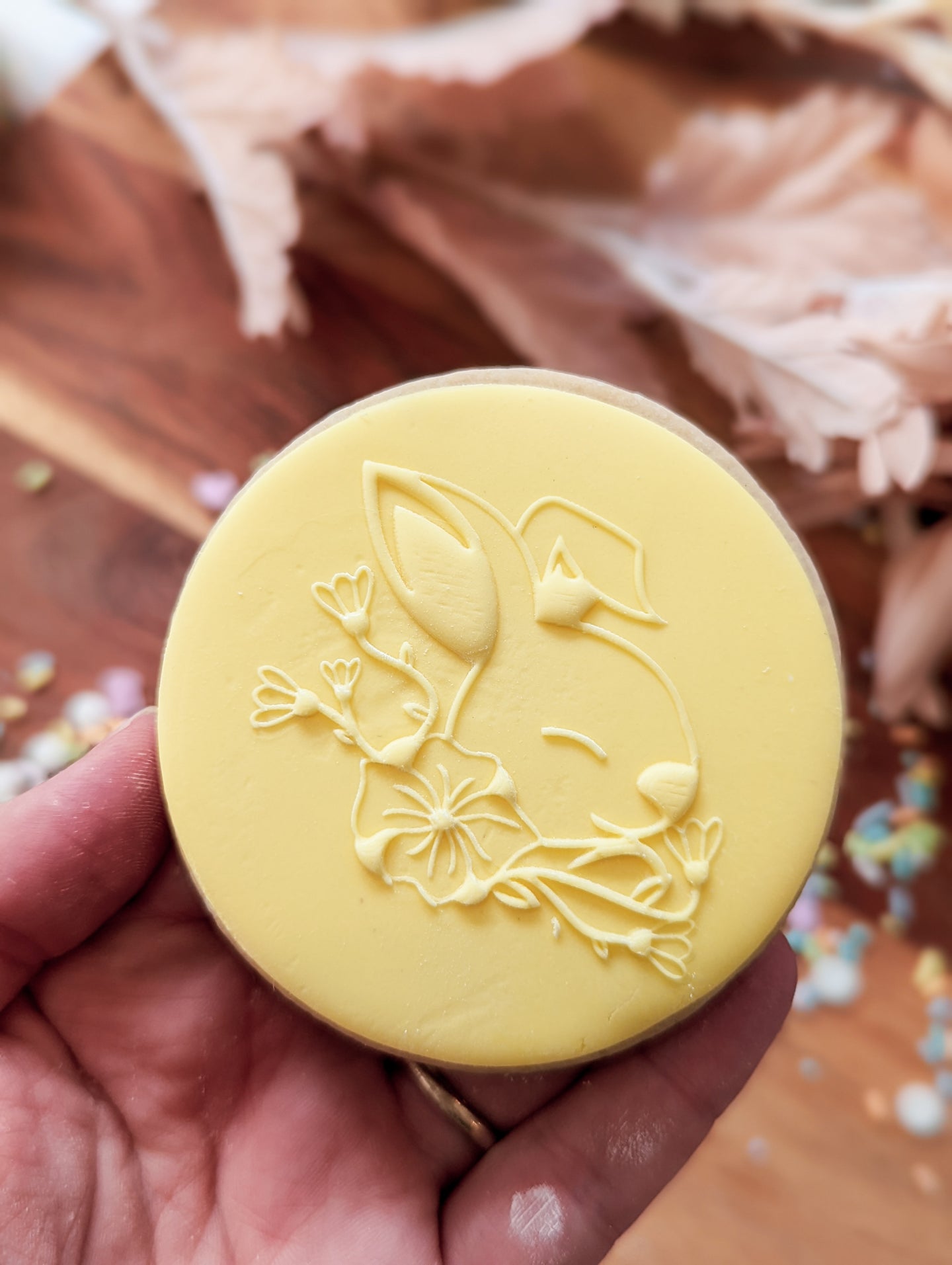 Rabbit Face Fondant debosser