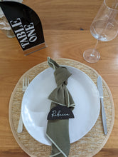 Load image into Gallery viewer, Half Circle Acrylic Name Placecards
